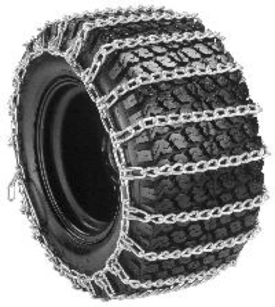 Lawn Tractor Tire Chains - Secure Traction for 22-in Mower Tires - Perfect for Snow Blade & Blower Attachments - Sold as Pair | - Husqvarna 531307186