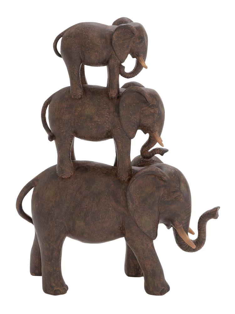 Grayson Lane 44726 Brown Stone Eclectic Sculpture