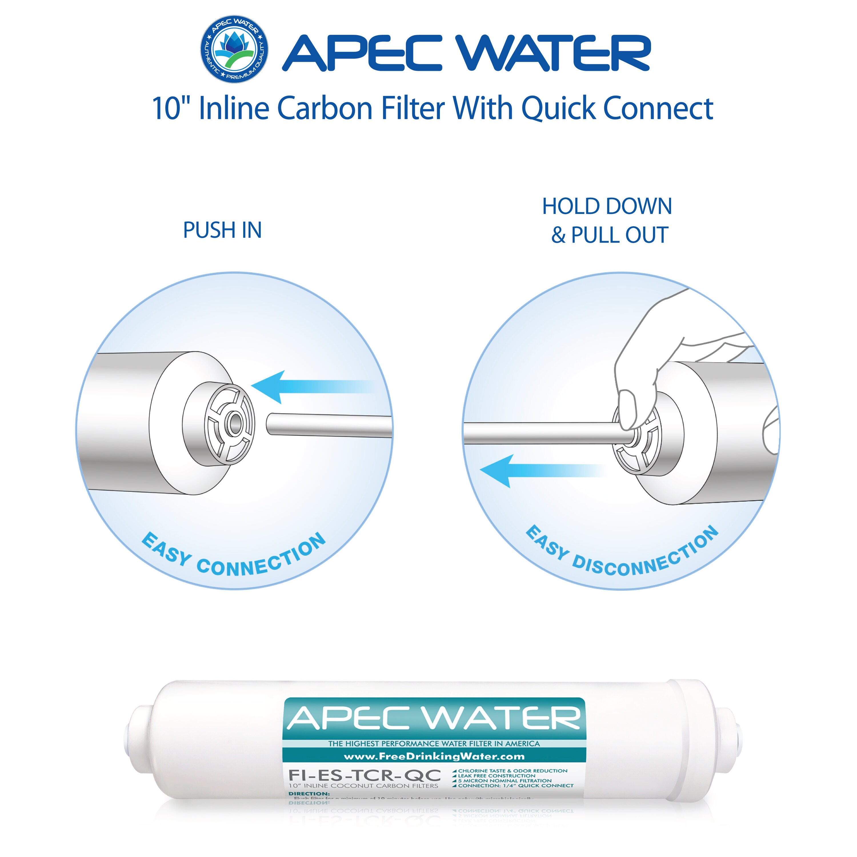 APEC Water FI-ES-TCR-QC Replacement-Water-Filters-Cartridges - View #3