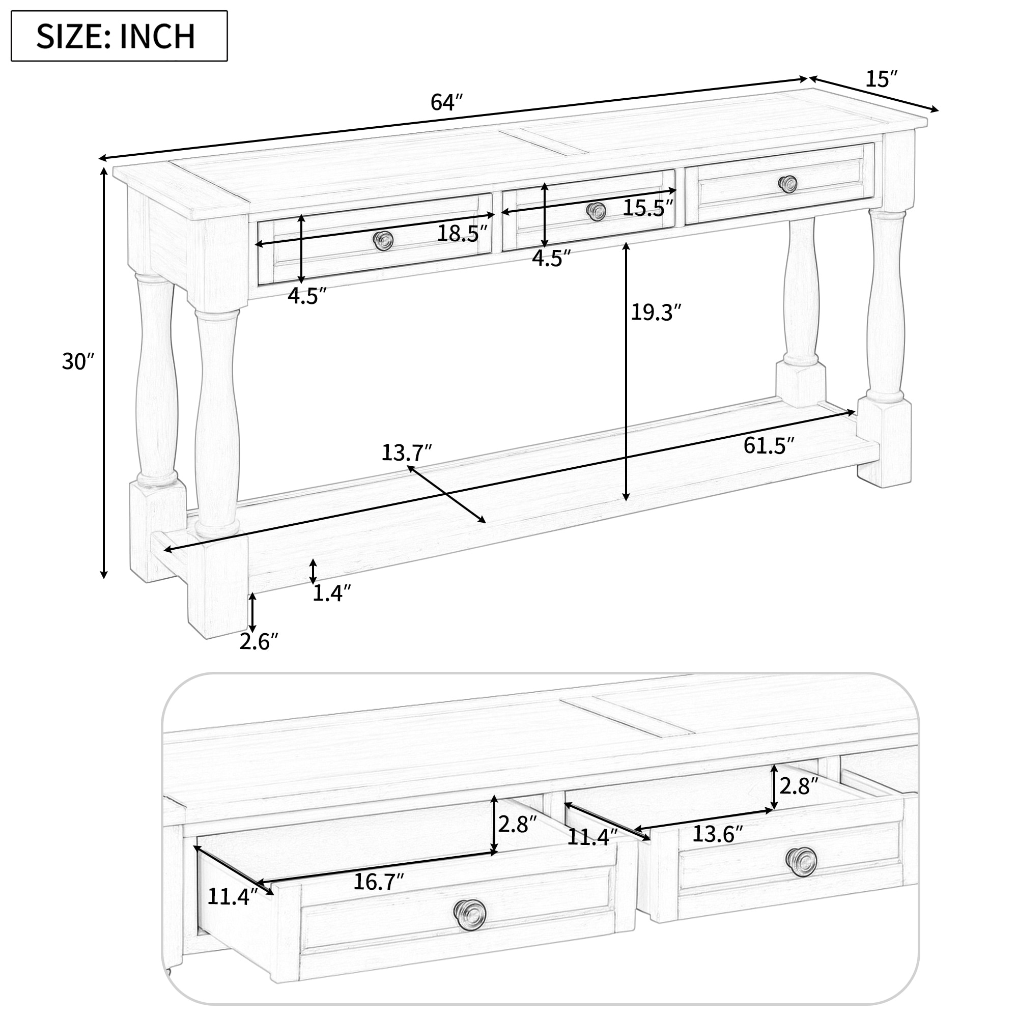AHIOU HOME ZAAH-CT283708E Console-Sofa-Tables - View #11