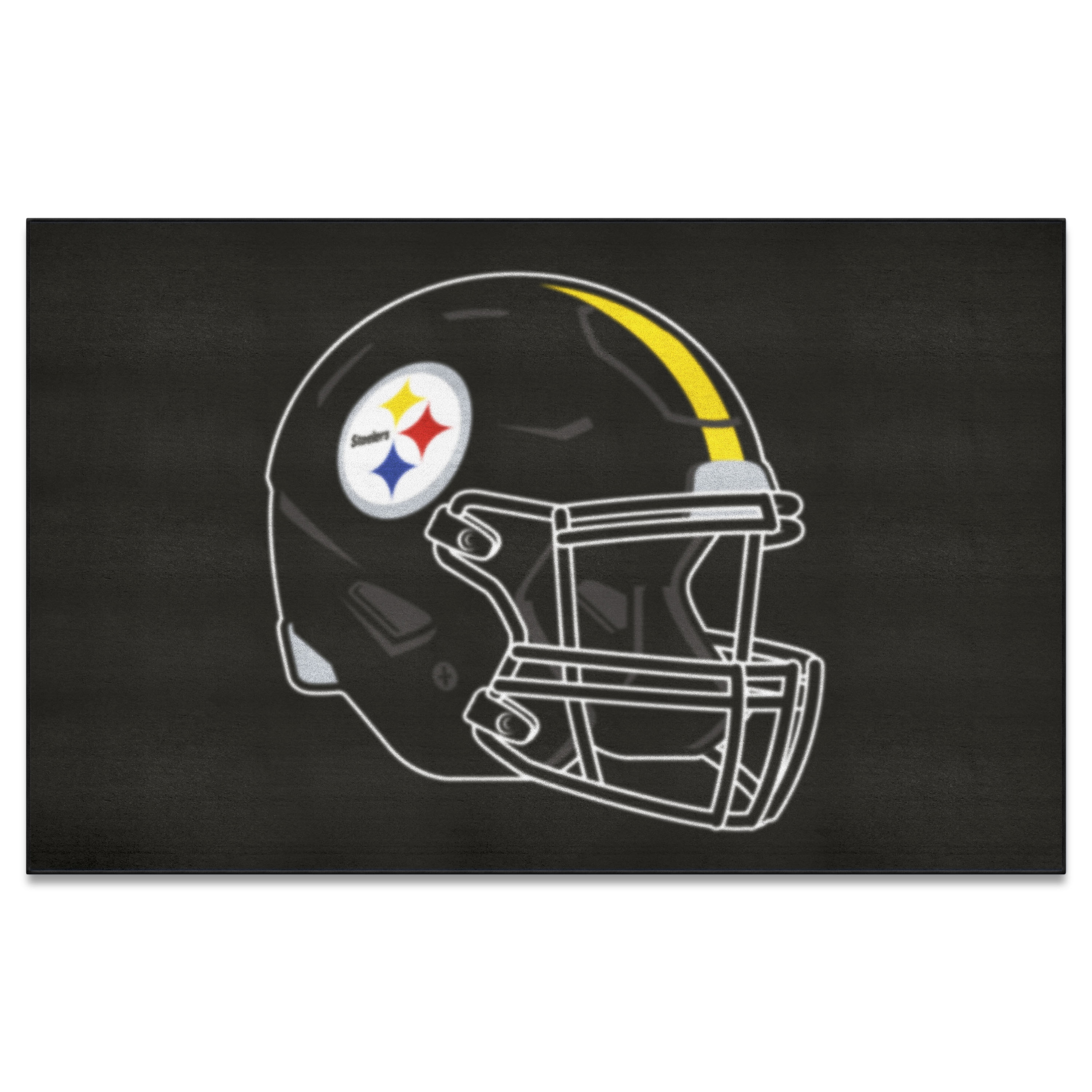 steelers matte black helmet