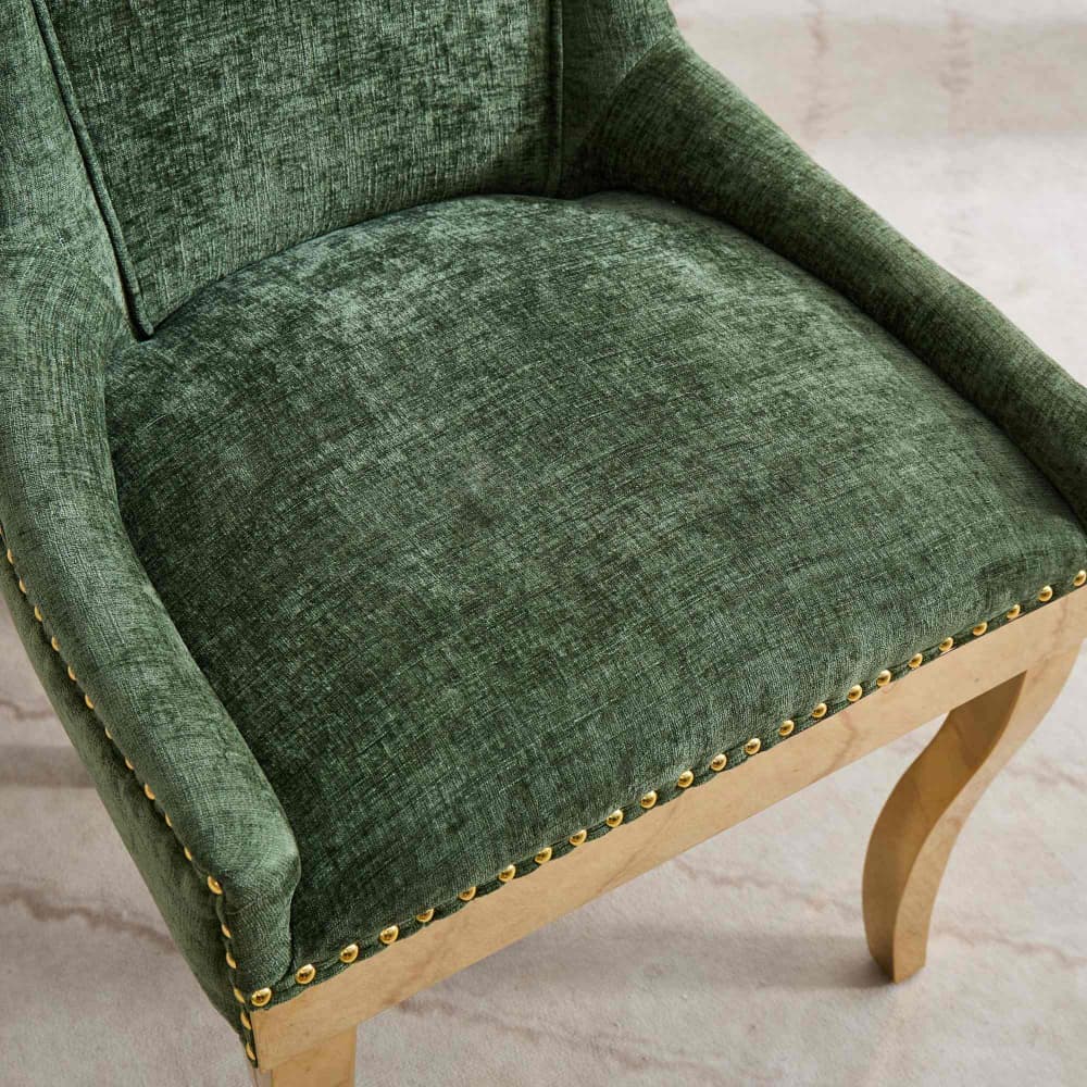 Maison Boucle BELA-CH-GOLD-GREEN Dining-Chairs - View #6