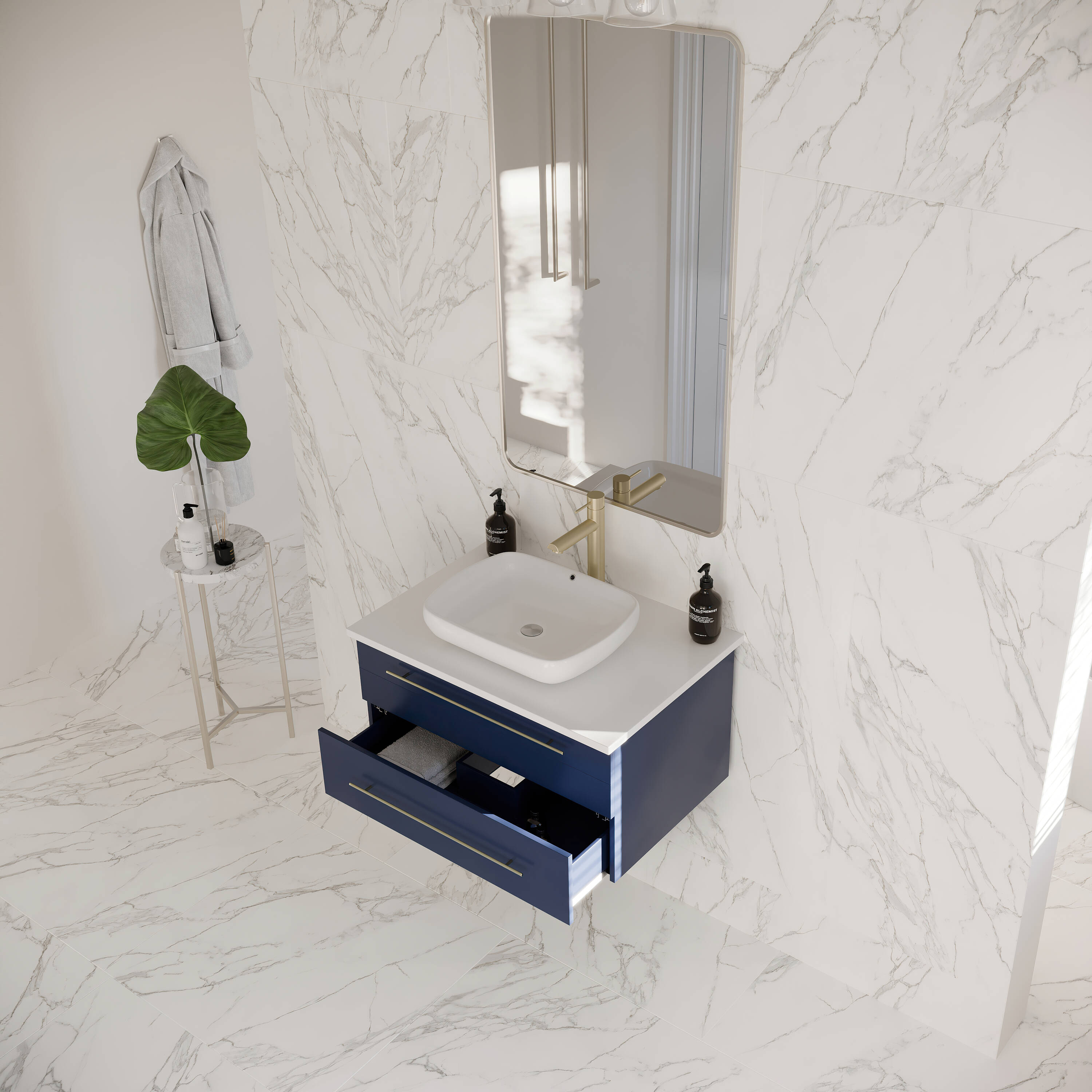 Fresca FCB6130RBL-VSL-CWH-V Bath-Vanity-Combo - View #3