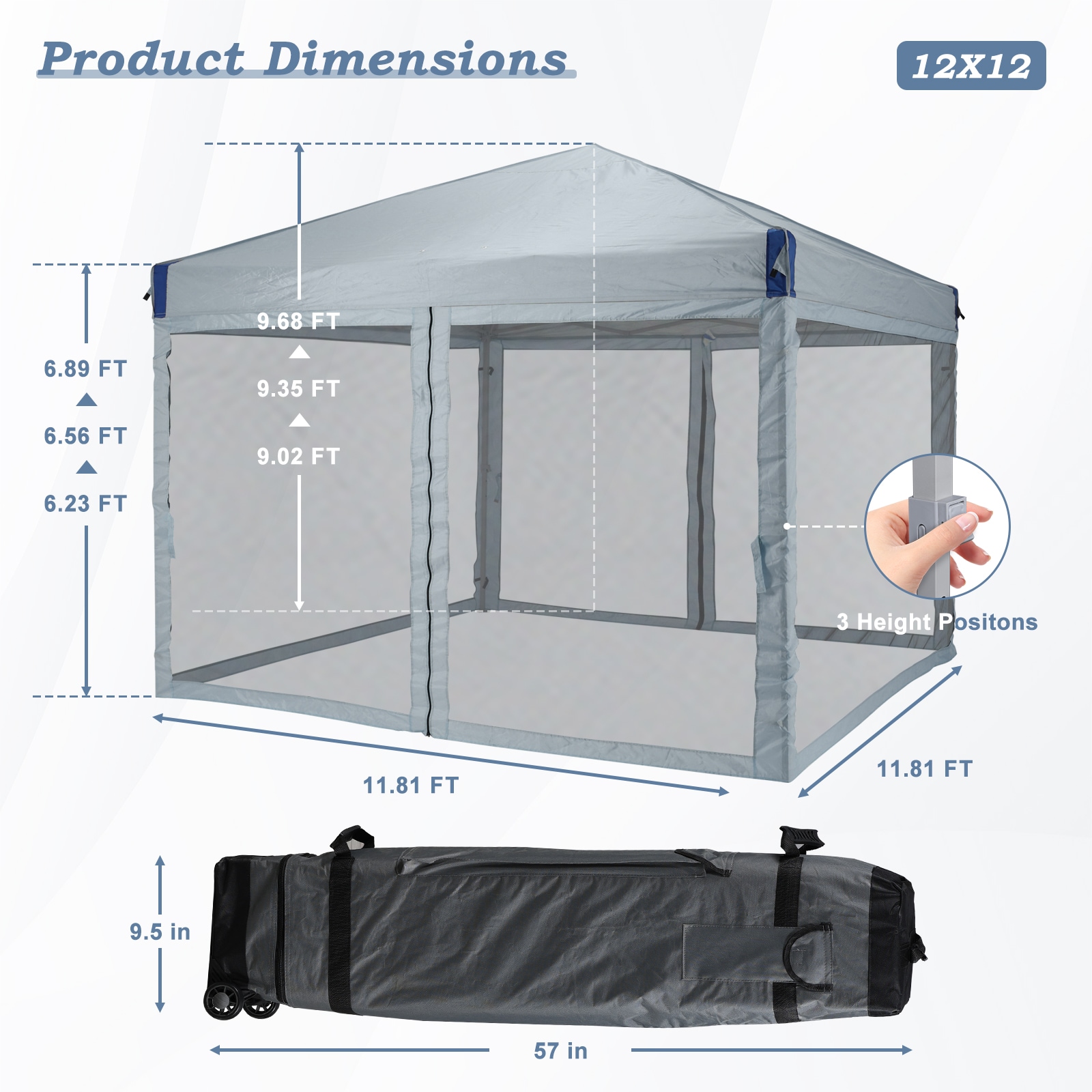 Aoodor A242-PGYDR Canopies-Sl - View #2