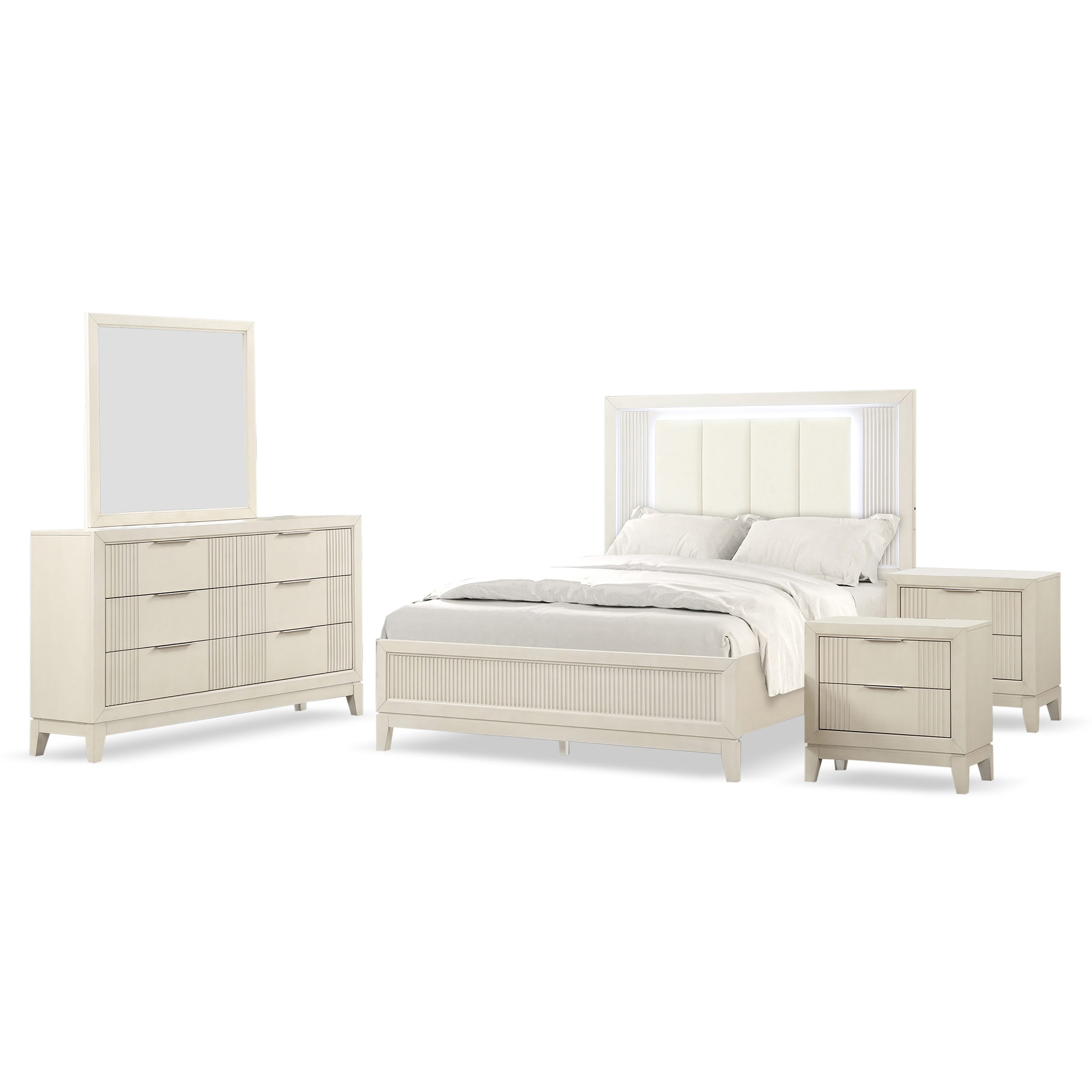 Furniture of America IDFN7700WHQ-NDM Bedroom-Sets - View #2