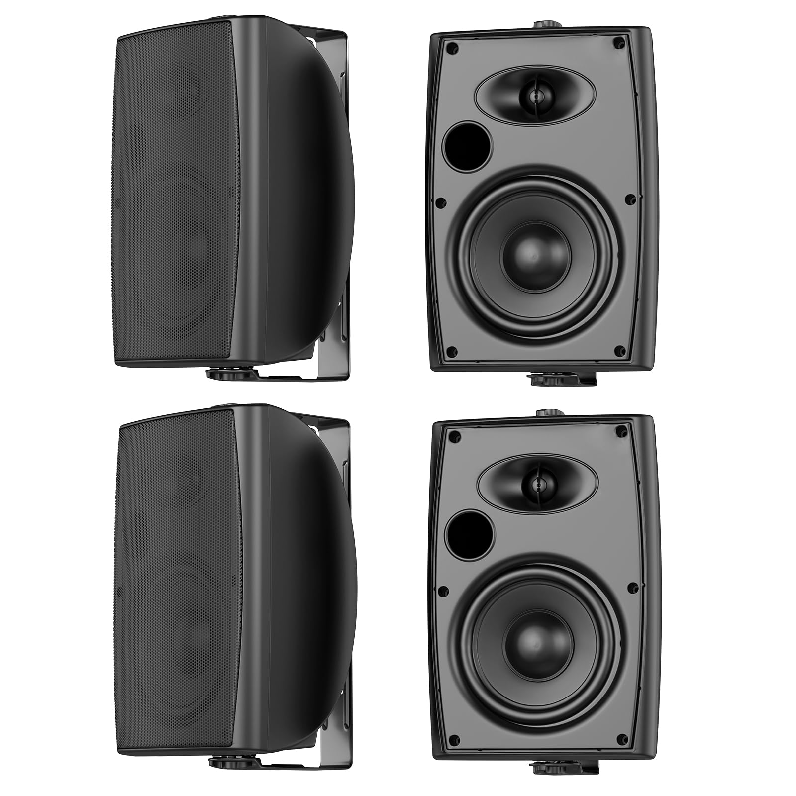 JVFCXXV 6.5 Inch Max 800W Outdoor Bluetooth Speakers Waterproof Wired Multifunctional Amplifier Wall Mount Speaker System for Patio Garden #LJV0820G950