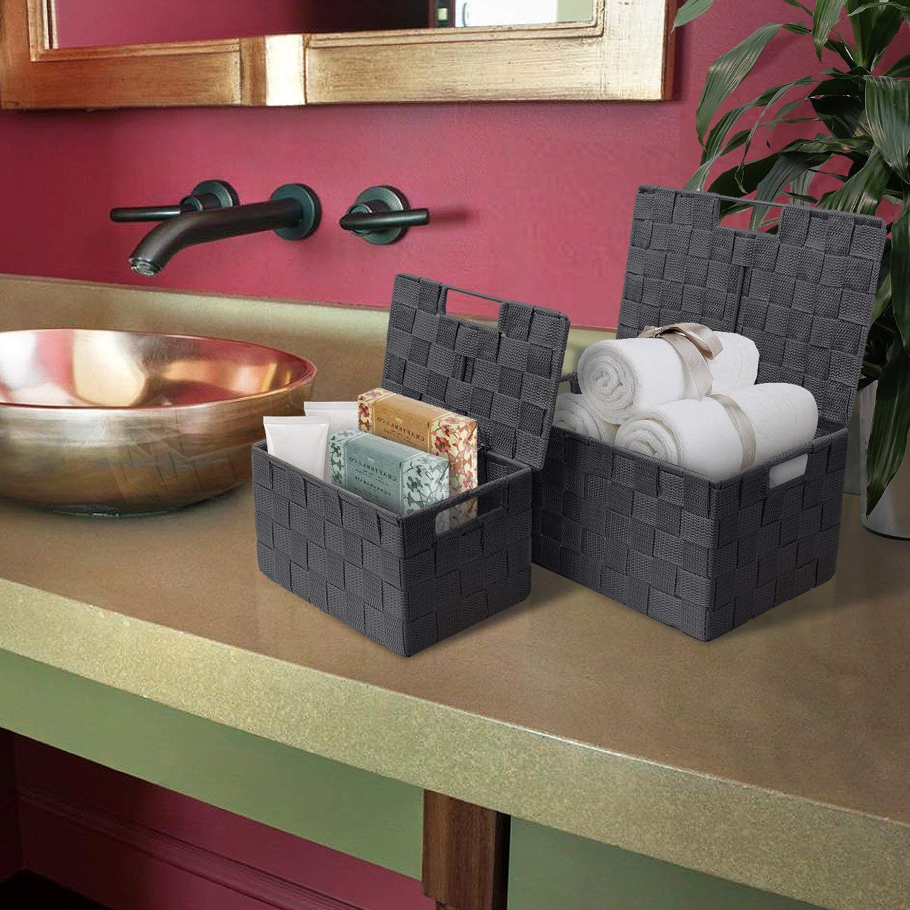 SORBUS WEV2-GRY Bins-Baskets - View #2