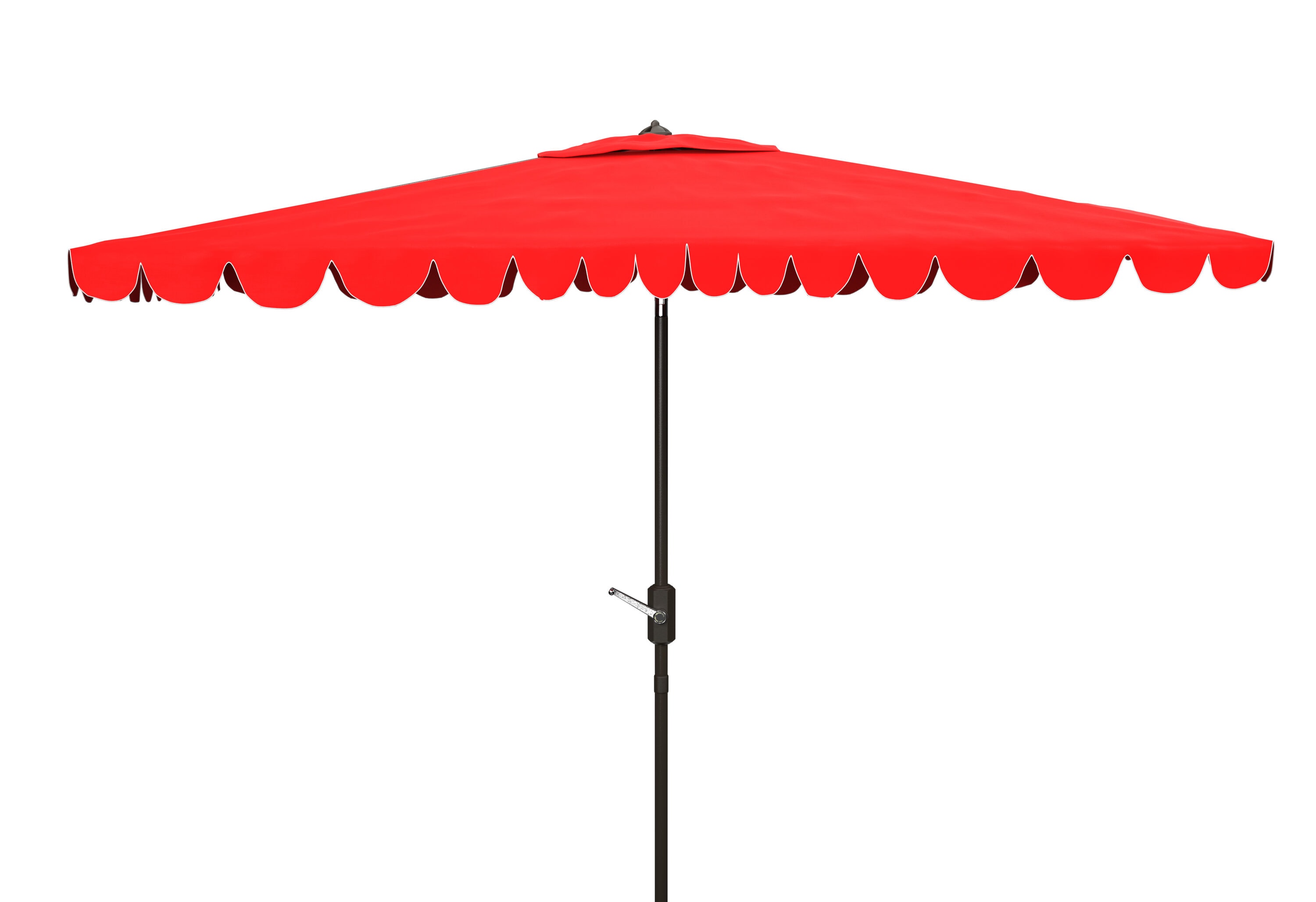 Safavieh PAT8310C 9.84-ft Aluminum Red Auto-tilt Market Patio Umbrella