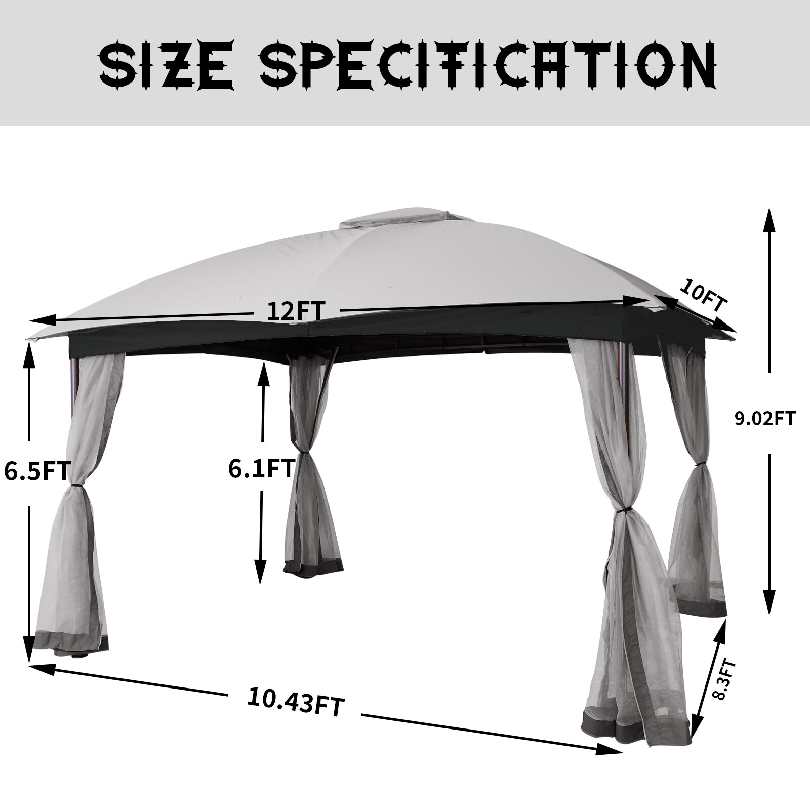 StarEcho GAZ007MG Wood-Resin-Gazebos - View #6