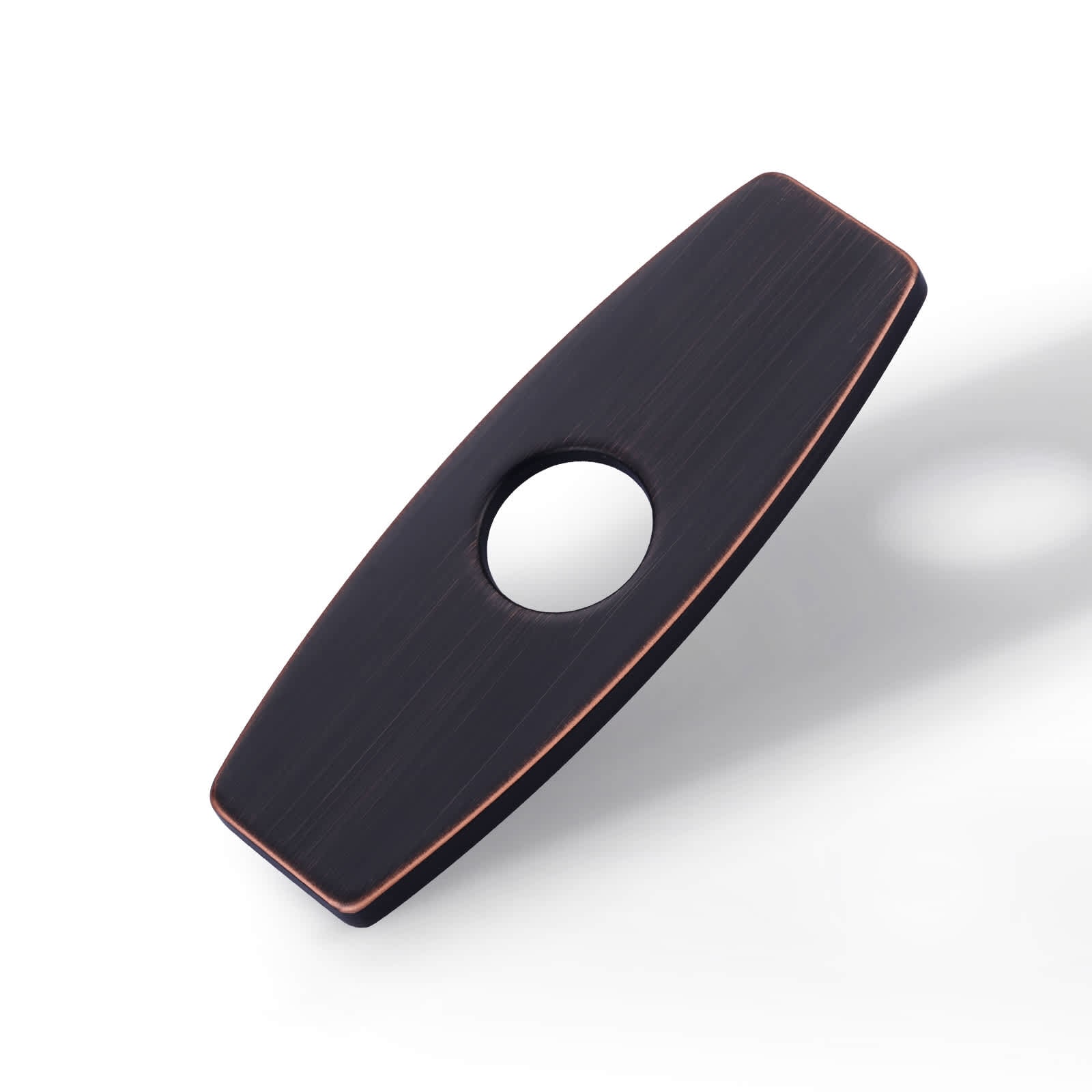 ALEASHA 6.4-in Stainles Steel 1-Hole or 3-Hole Bathroom Sink Faucet Deck Plate Escutcheon in Oil-rubbed Bronze