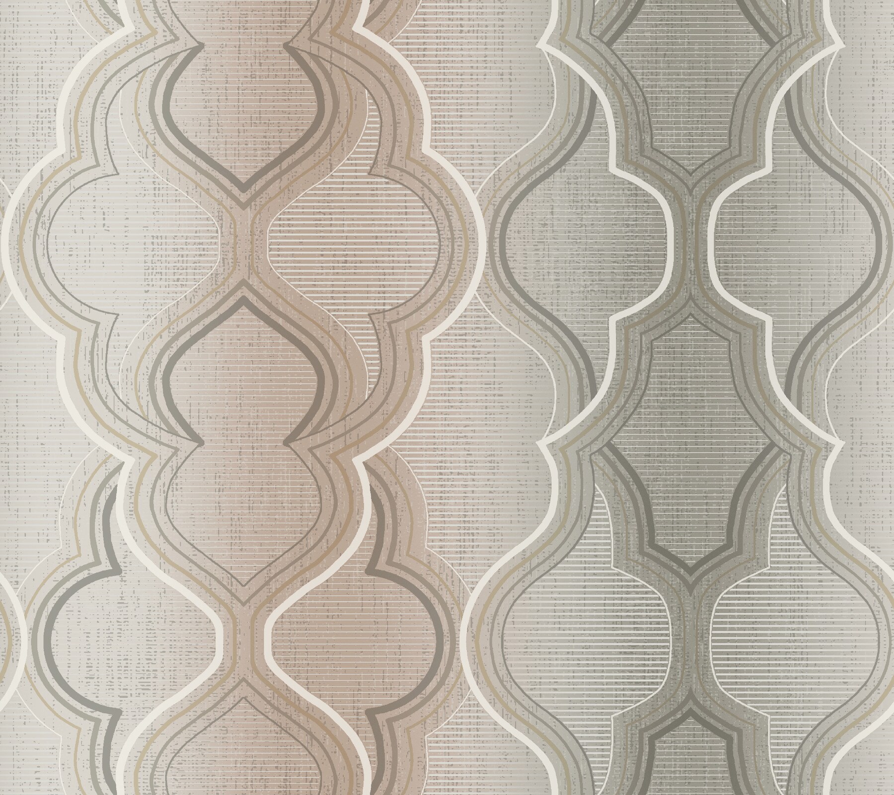 York Wallcoverings DM4943 Damask Resource Library 60.8-Sq. Feet Brown Non-woven Damask Prepasted Water Activated Paste Wallpaper