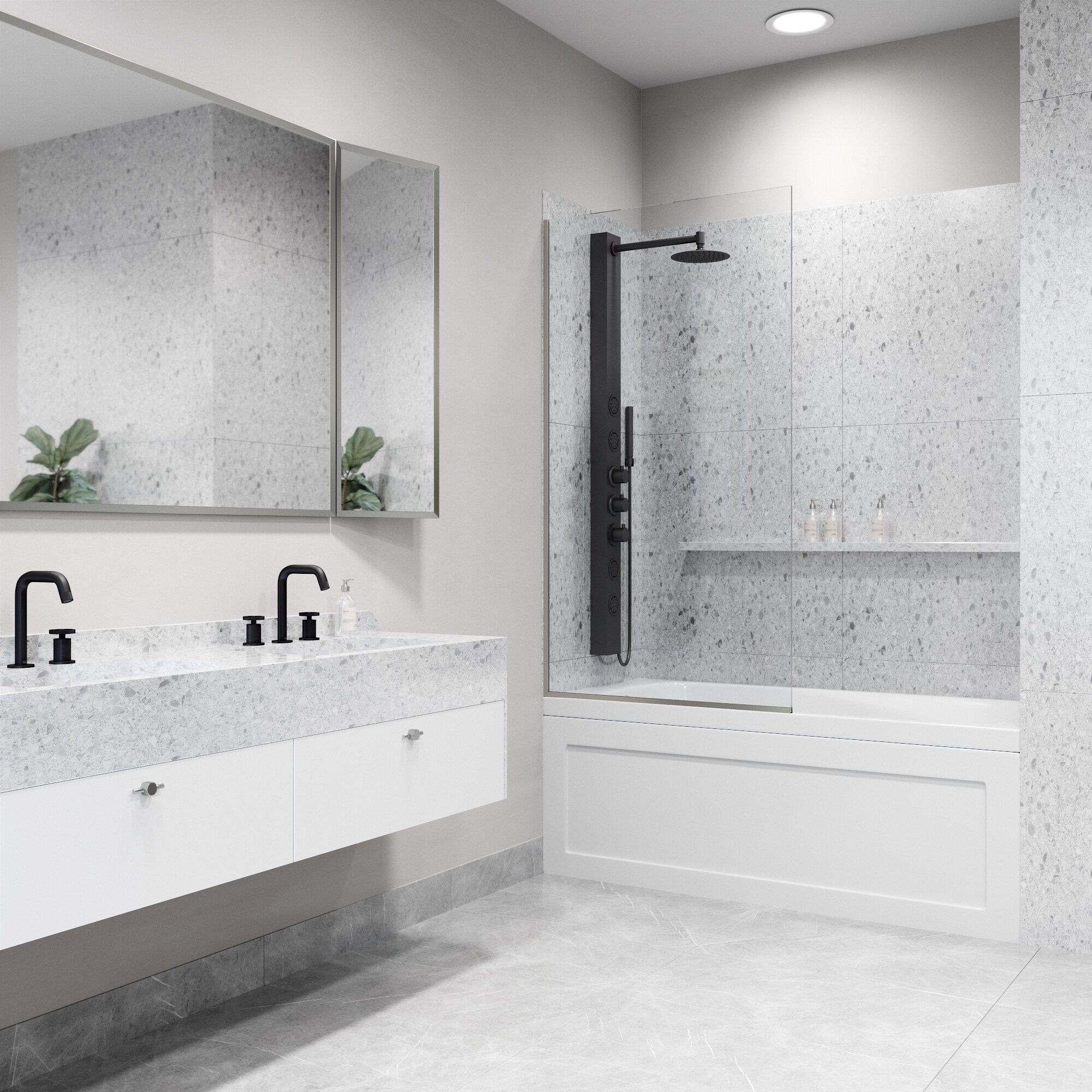 VIGO VG6075STCL3462 Bathtub-Doors - View #6