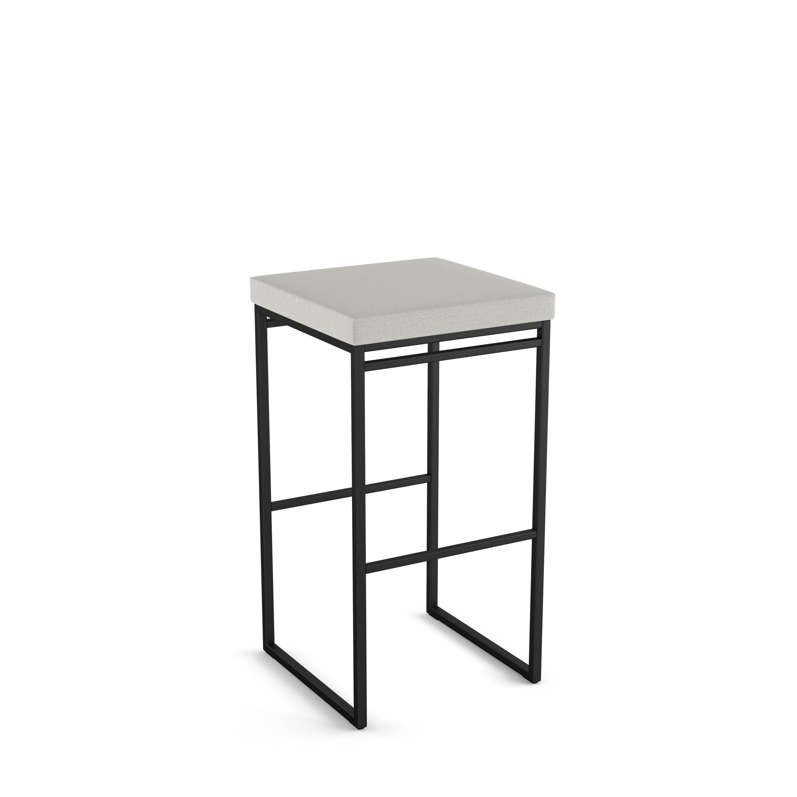 Amisco Easy Light Grey Polyester Black Metal 30 75 In H Bar Height