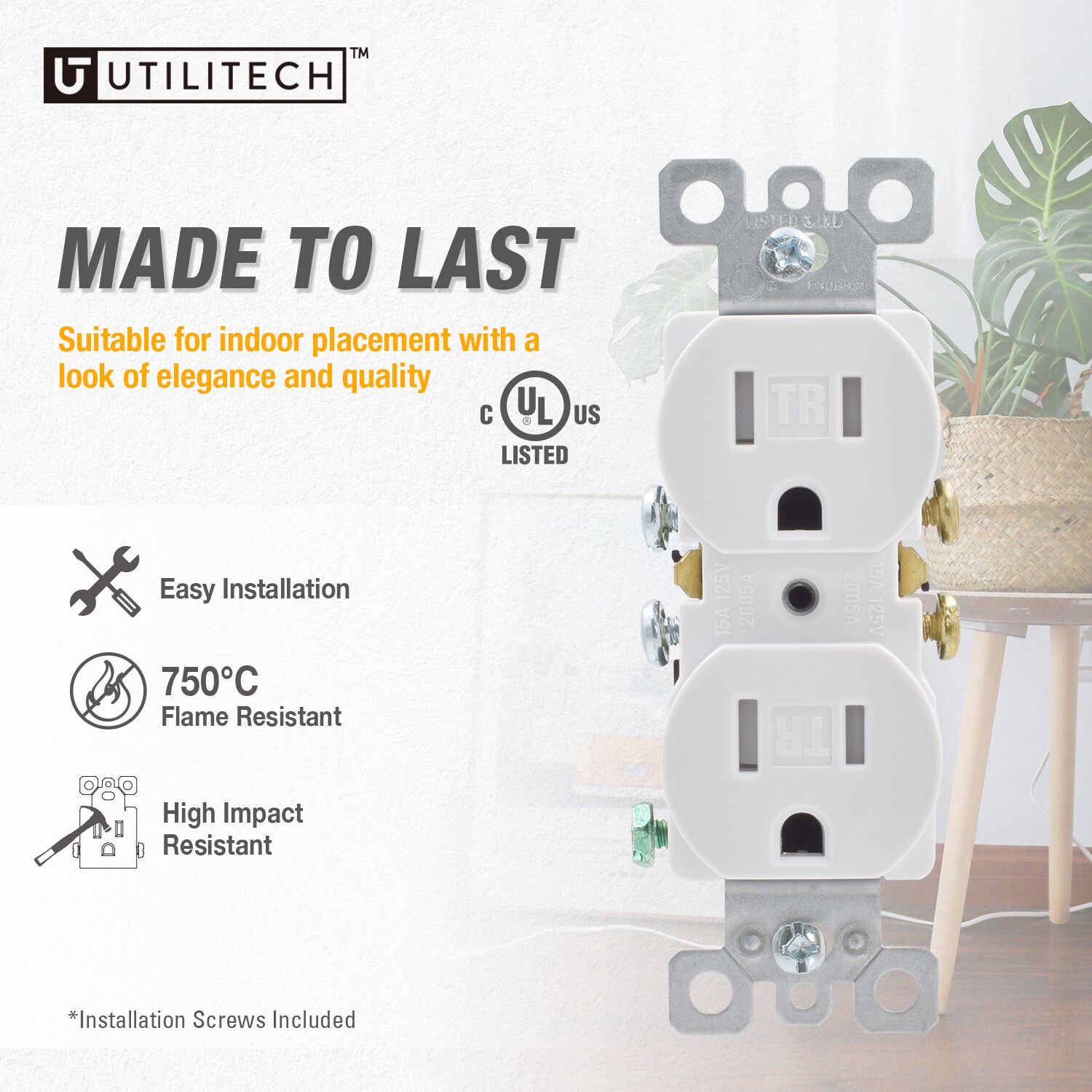 Utilitech 2005A-WH10 receptacles - View #5