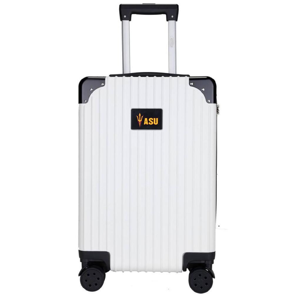 Mojo Licensing CLAZL210_WHITE NCAA Arizona State Sun Devils 23.75 x 15.5 x 9.75 White Polycarbonate Hardshell Carry-on Bag (1-Bag)