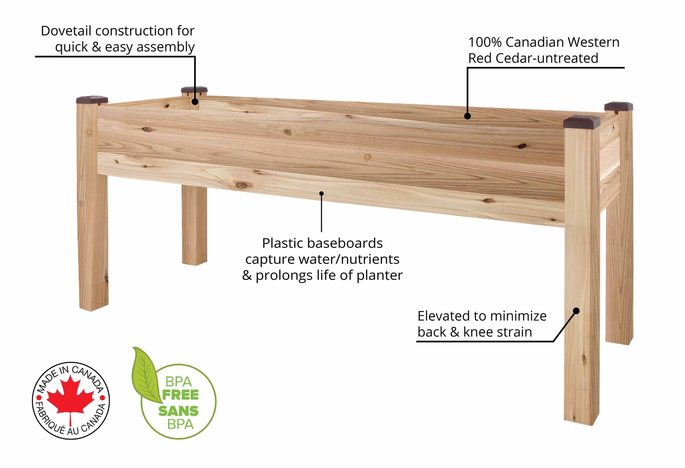 CedarCraft CCELV2372C Raised-Garden-Beds - View #3