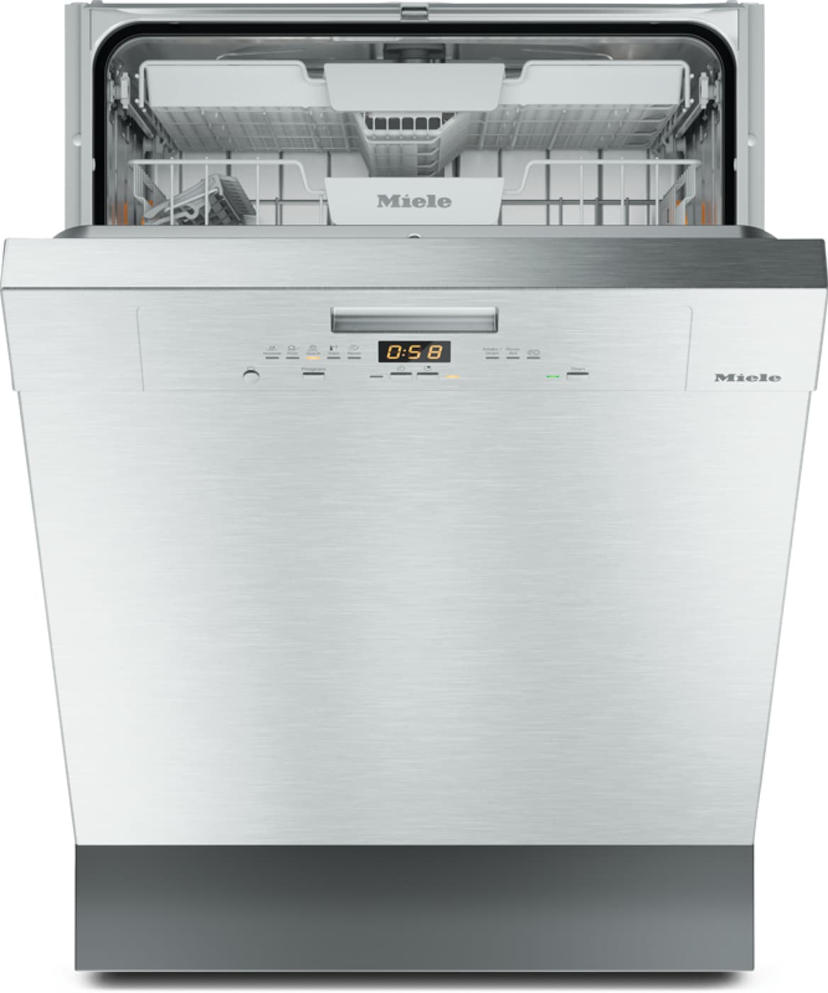 vakuum valgfri Vidunderlig Miele Front Control 24-in Built-In Dishwasher With Third Rack (Clean Touch  Steel) ENERGY STAR, 44-dBA in the Built-In Dishwashers department at  Lowes.com