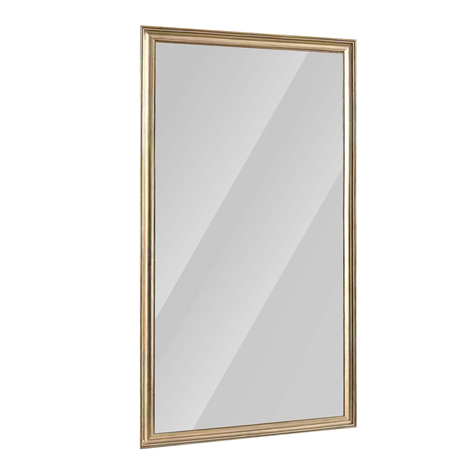 Bybafun YE3600013 32-in W x 70-in H Rectangle Copper Framed Full Length Floor Mirror