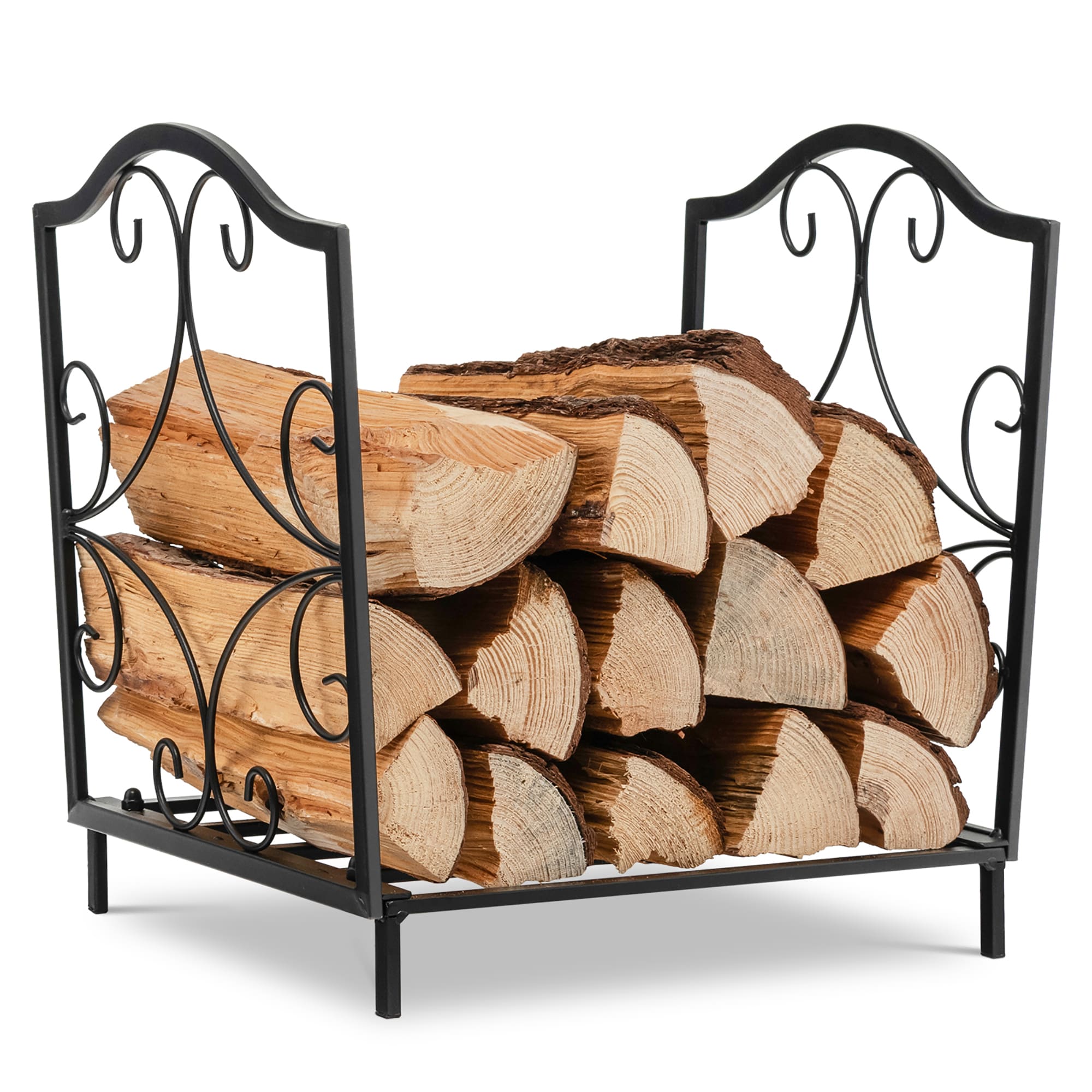 Goplus HV10307 15.5-Inches x 12.5-Inches x 17.5-Inches Steel Full cord firewood rack