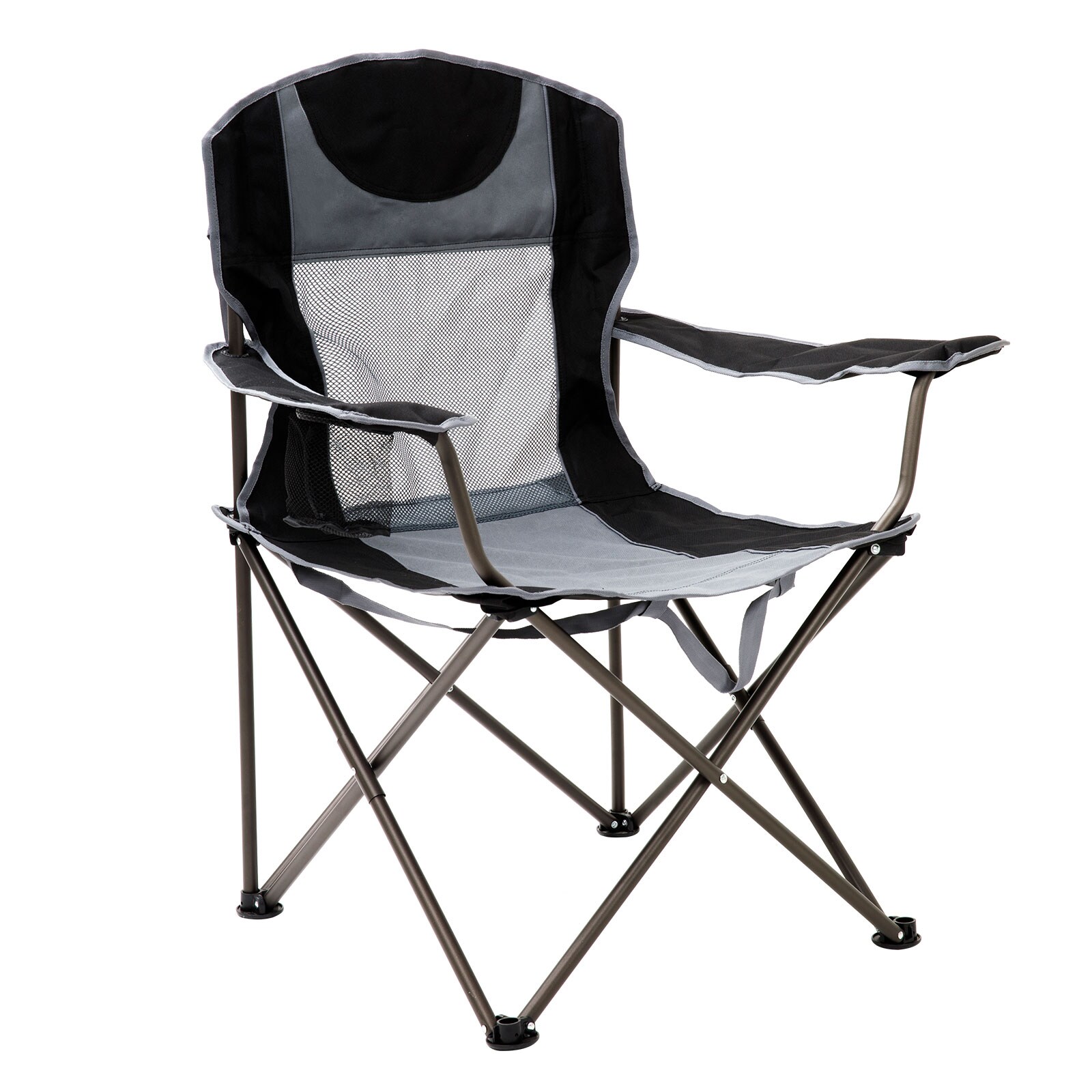 Clihome CL-CCAC2210XGY1 Polyester Black Folding Beach chair
