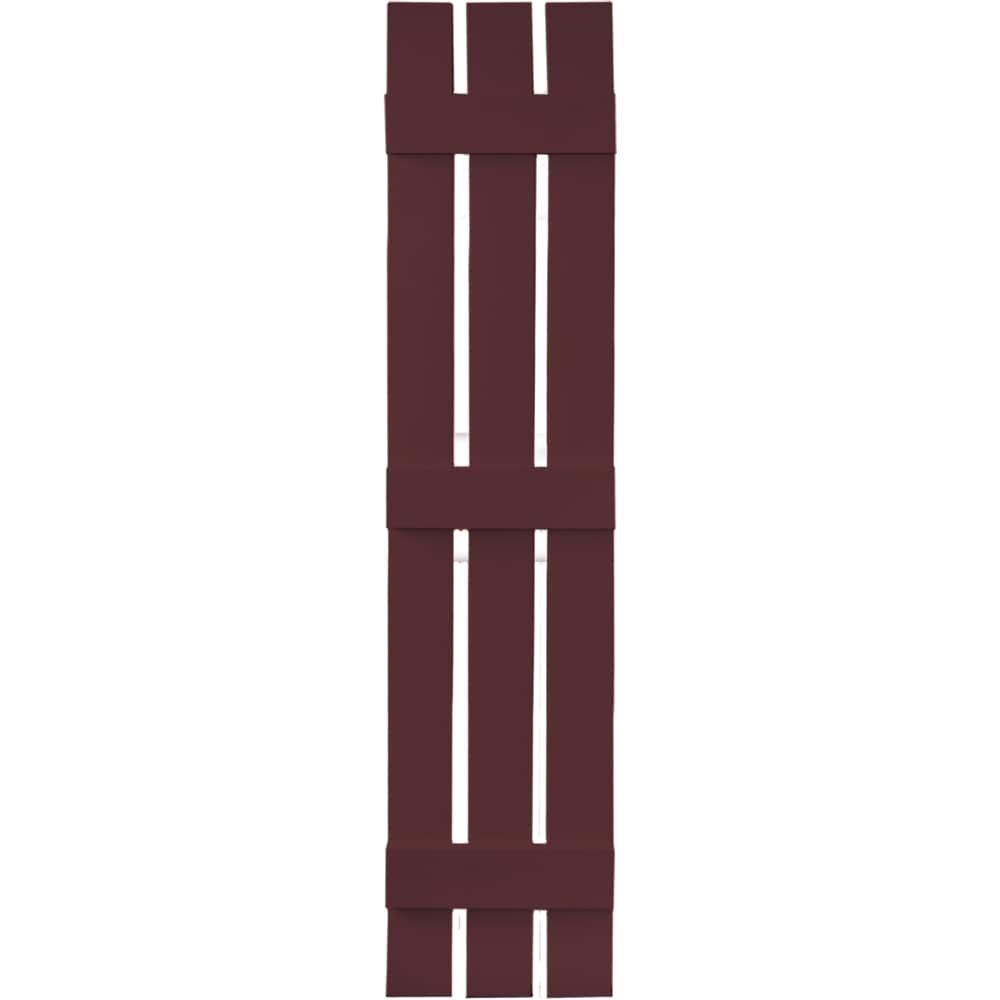 Vantage V5371259167 11.875-in W x 58.75-in H Cranberry Spaced Exterior Shutters