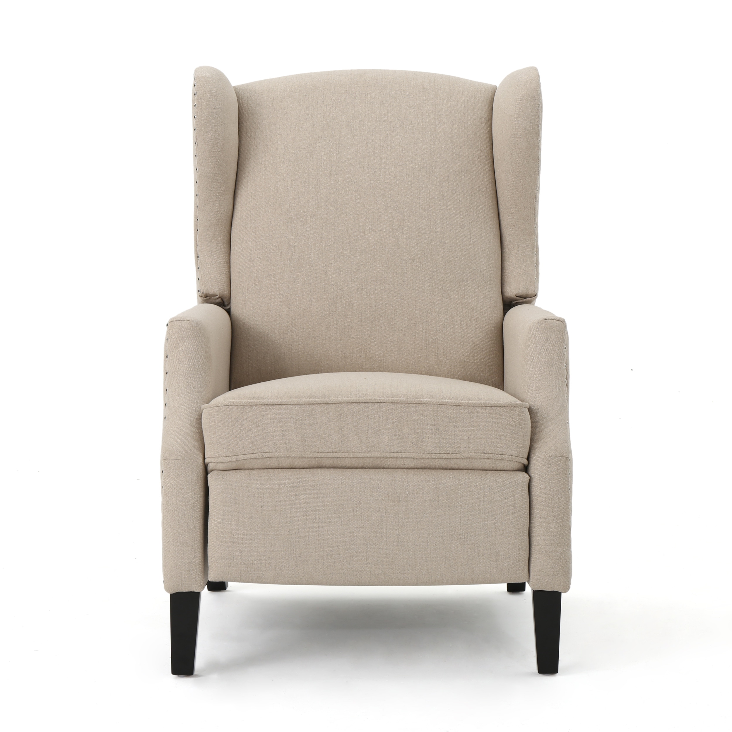 Best Selling Home Decor 301081 Beige Polyester Upholstered Recliner