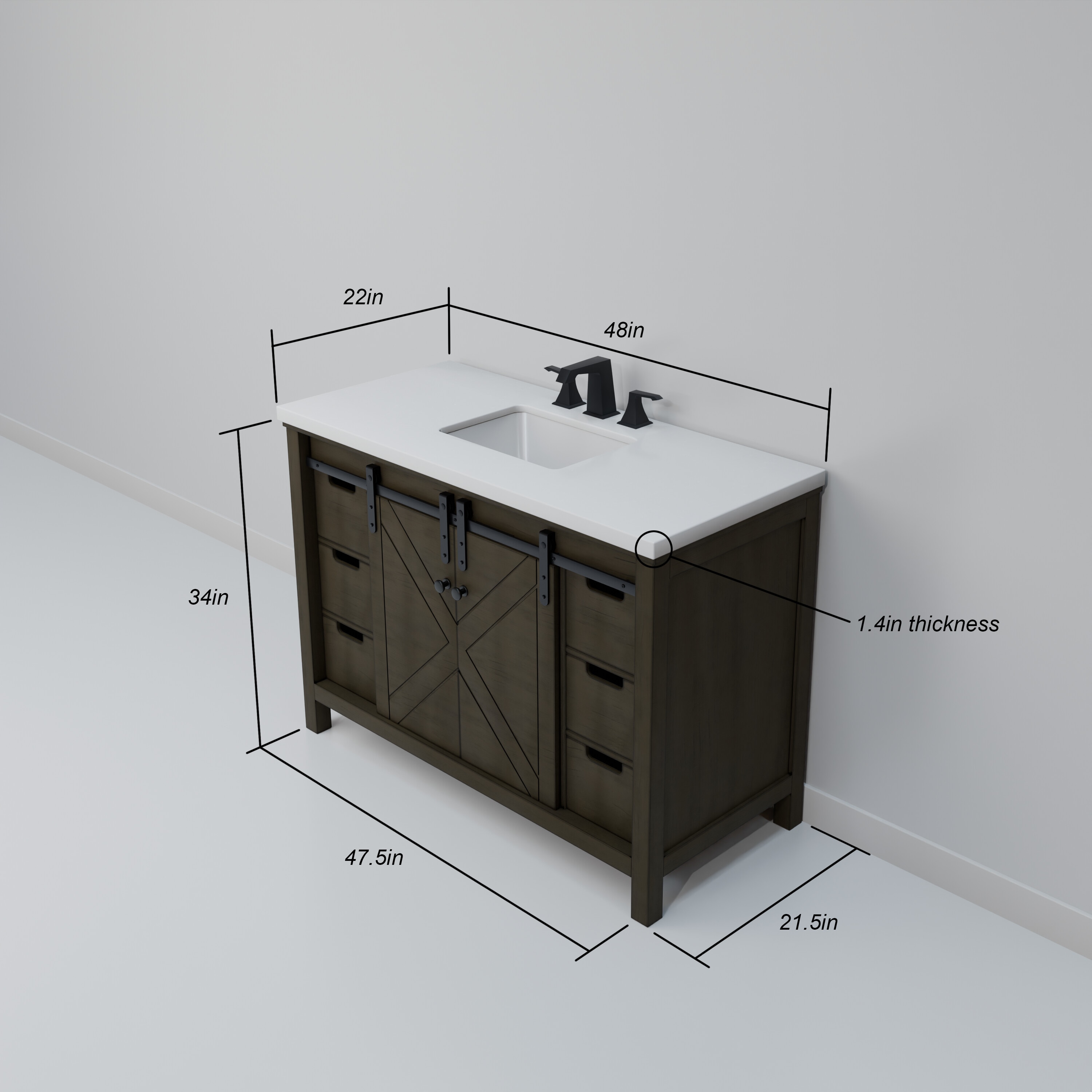 Lexora LM342248SK00M44 vanities - View #9