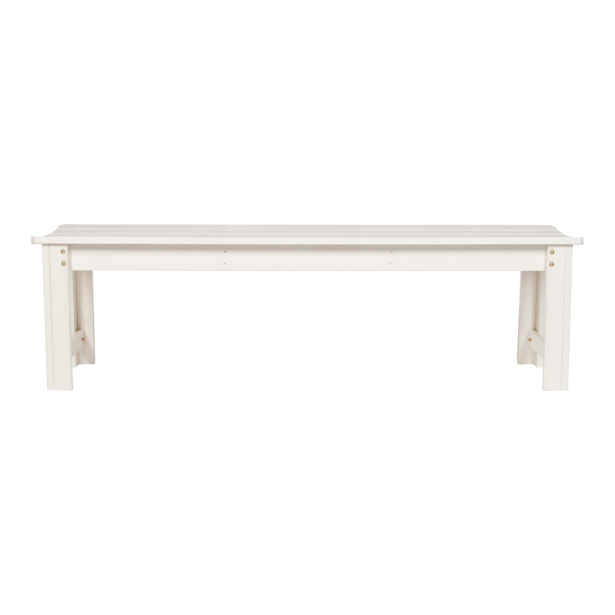 Shine Company 4205EW 4205 60-Inches W x 18.25-Inches H Eggshell White Cedar Garden Bench