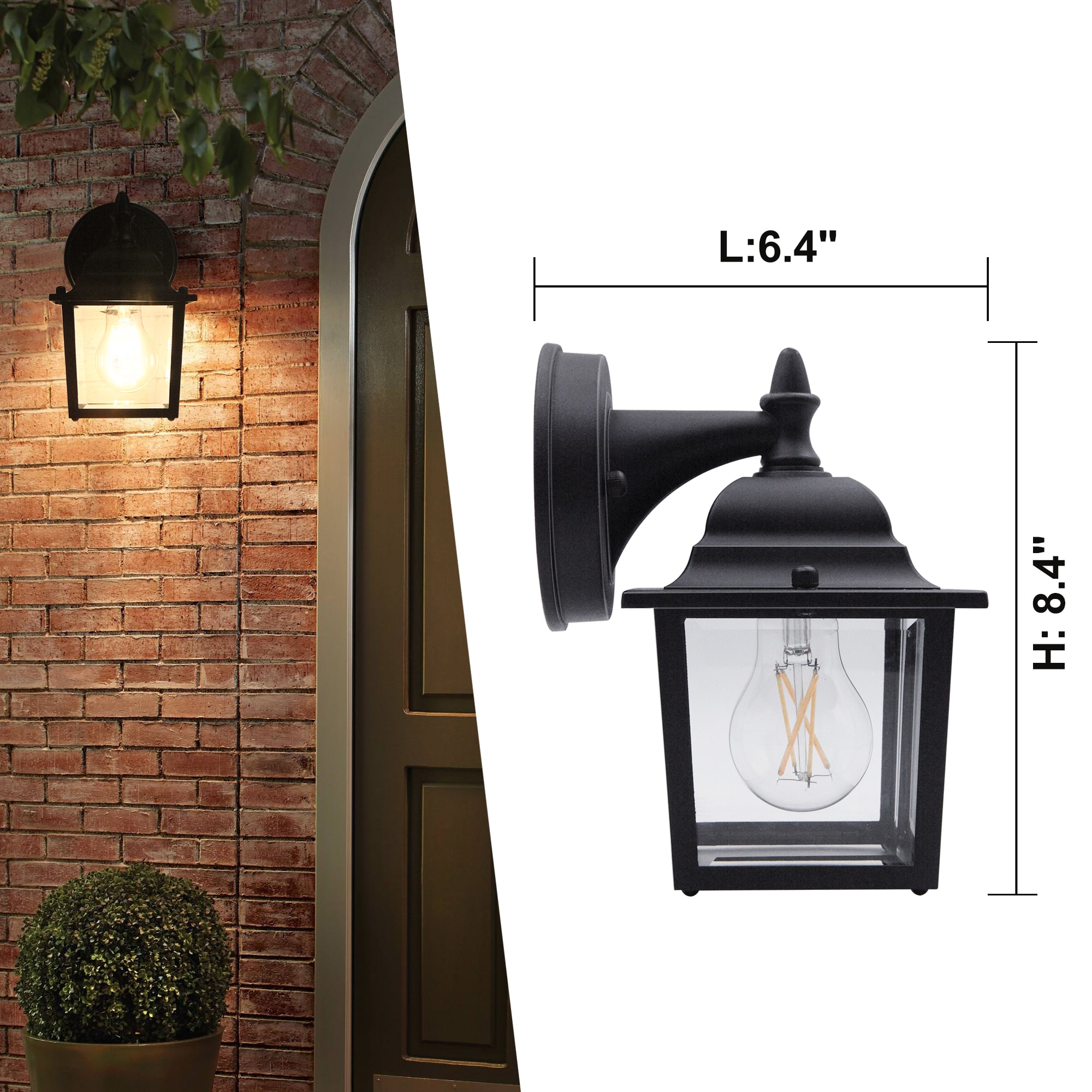 Lucere OD05080601-BK-2PKS Outdoor-Wall-Lighting - View #13