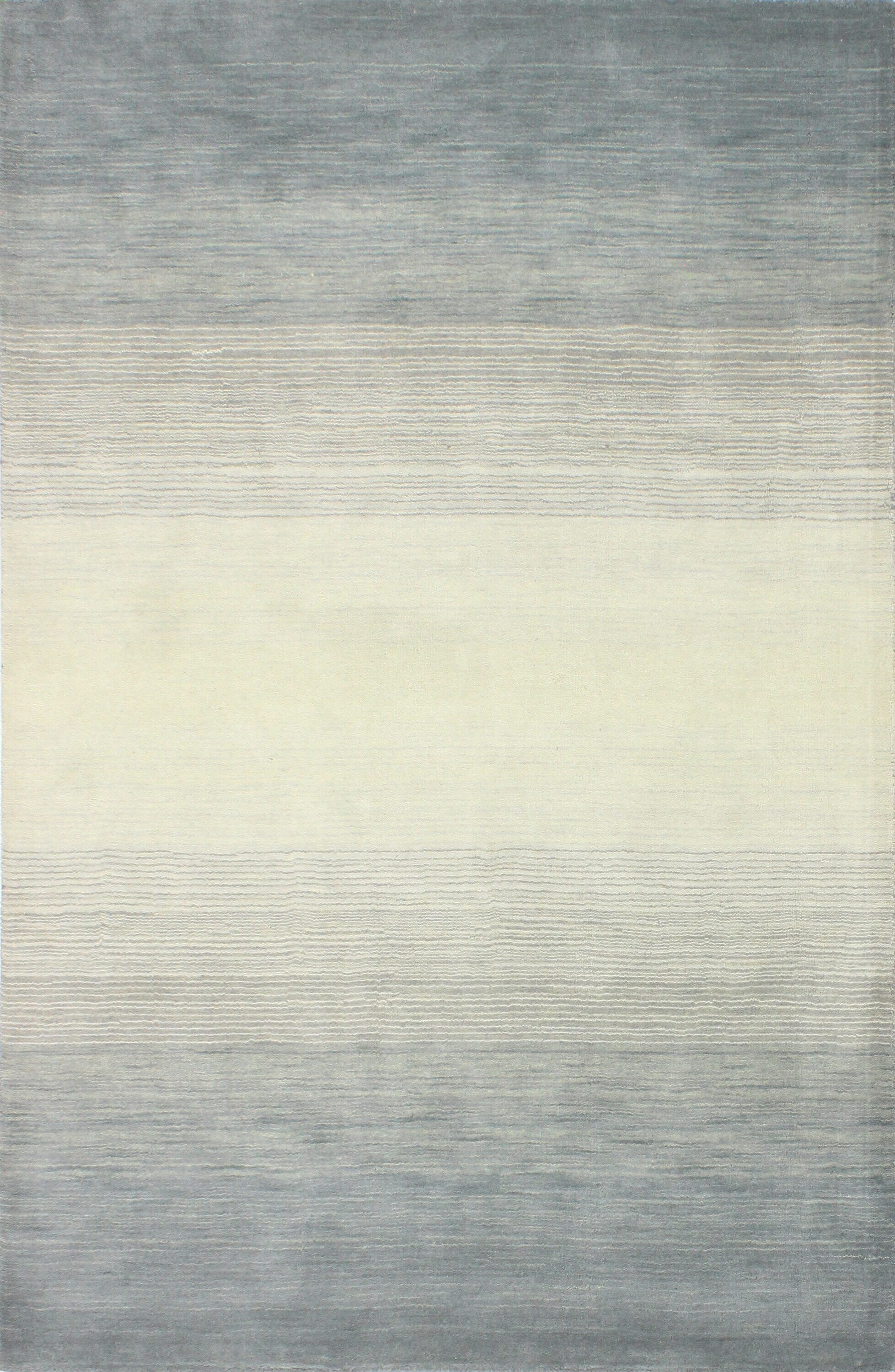 Bashian 649652230719 9 X 12 (ft) Wool Slate Indoor Stripe Industrial Area Rug