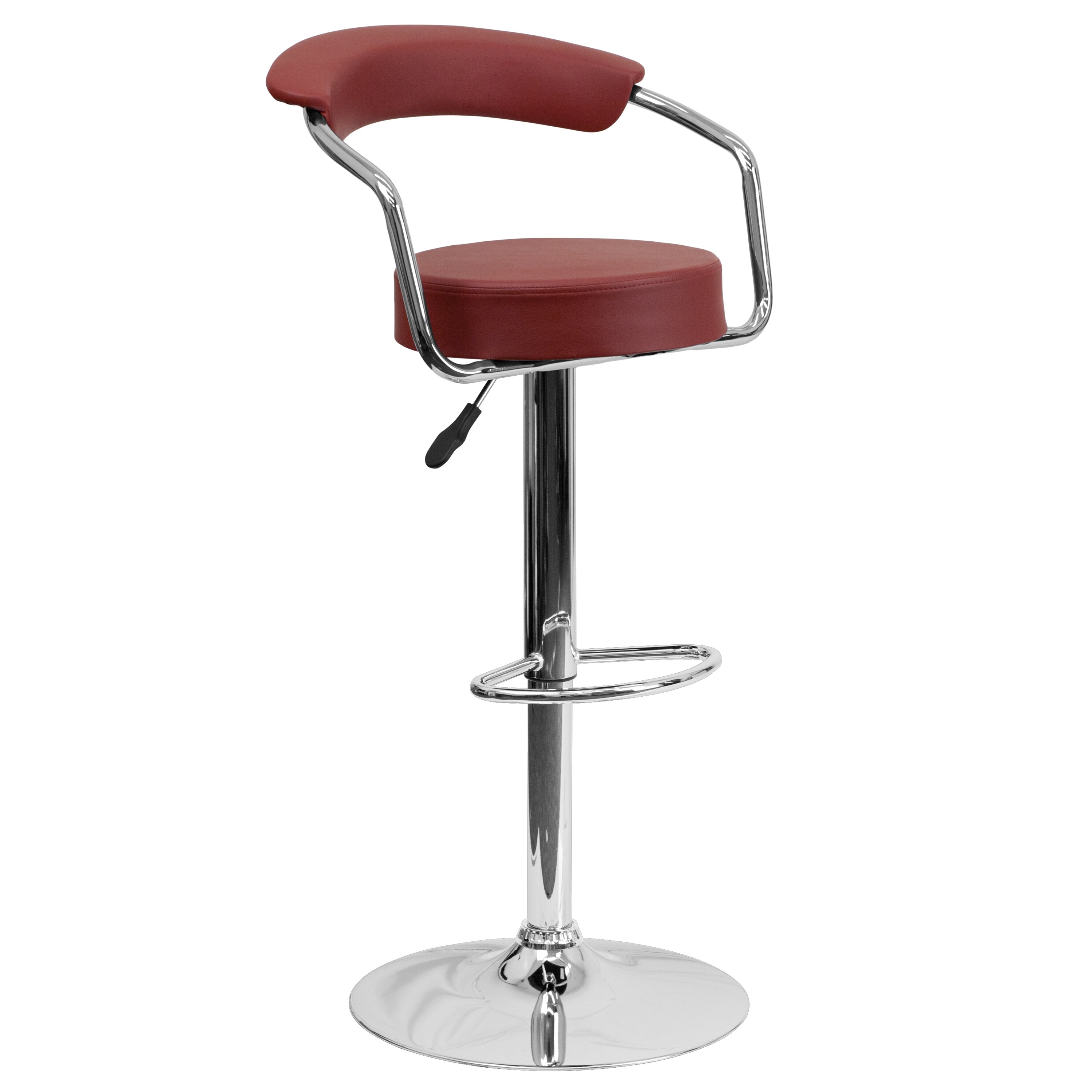 burgundy swivel bar stools