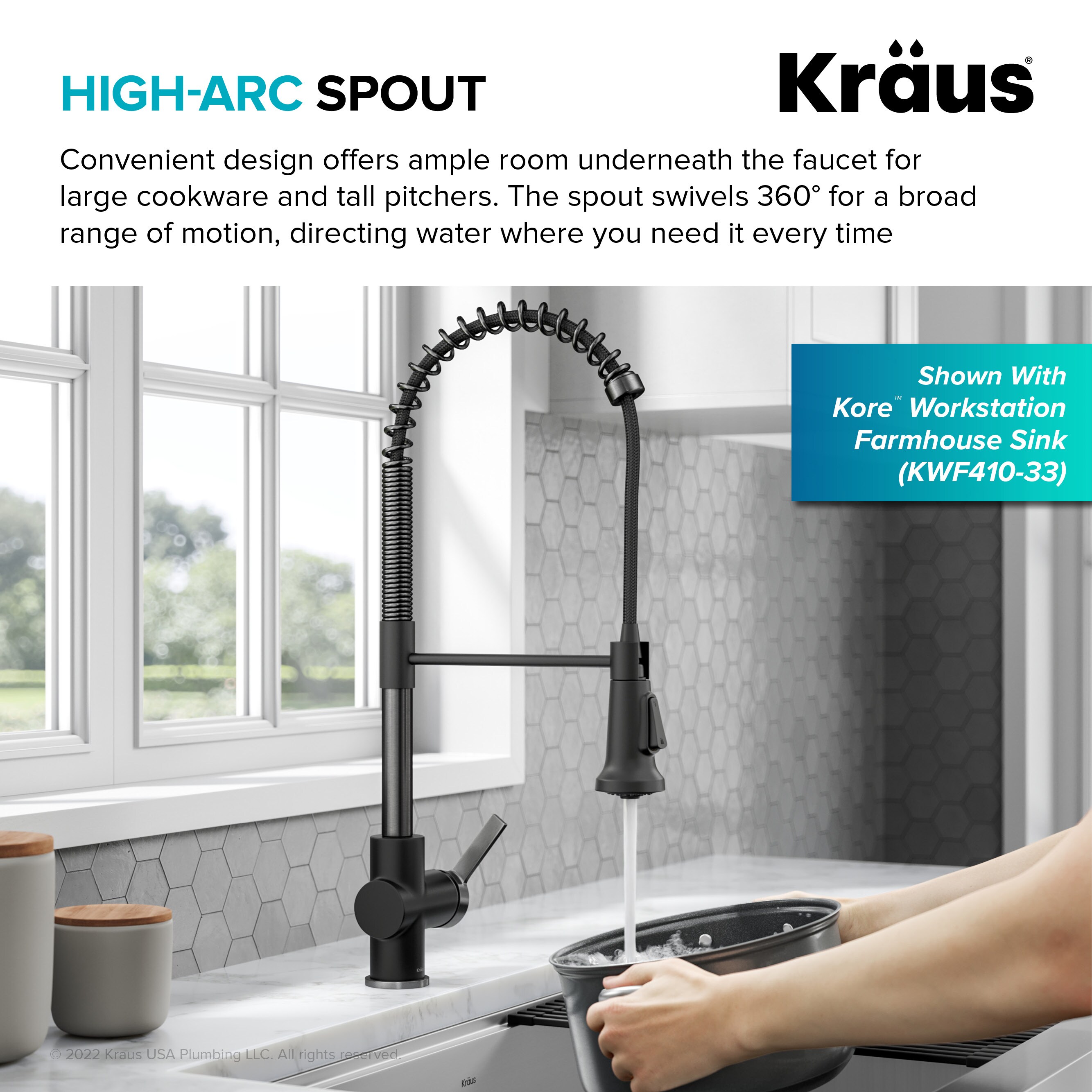 Kraus KPF-1691MBSFSB Kitchen-Faucets - View #9