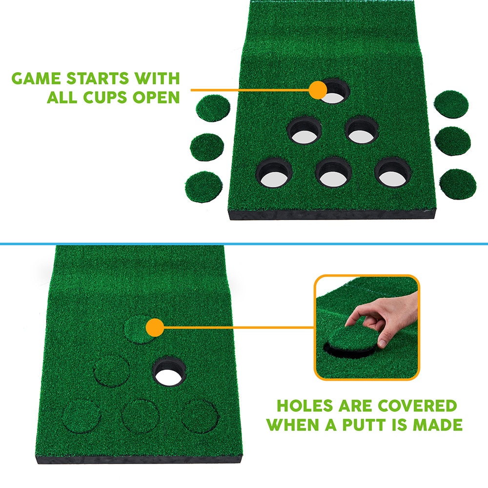 MD Sports 8.3-ft x 1.6-ft Big Sky Golf Pong Green Putting Green in the ...