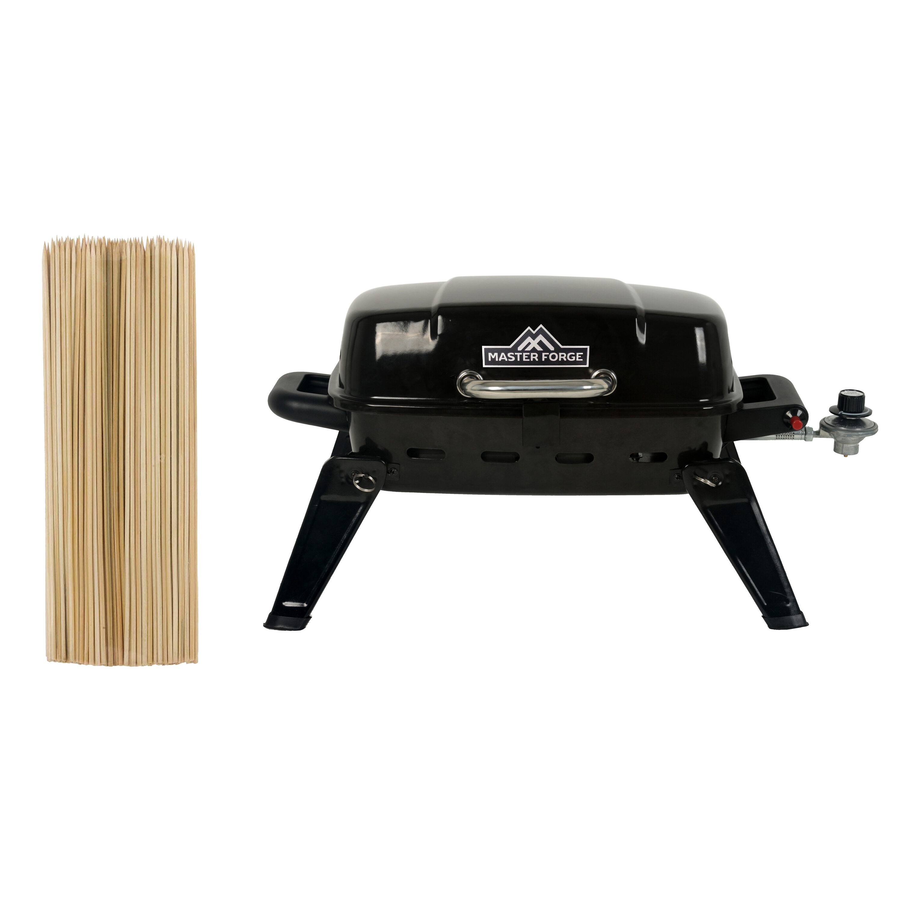 Master Forge  Portable Gas Grill with Grill Accessories
