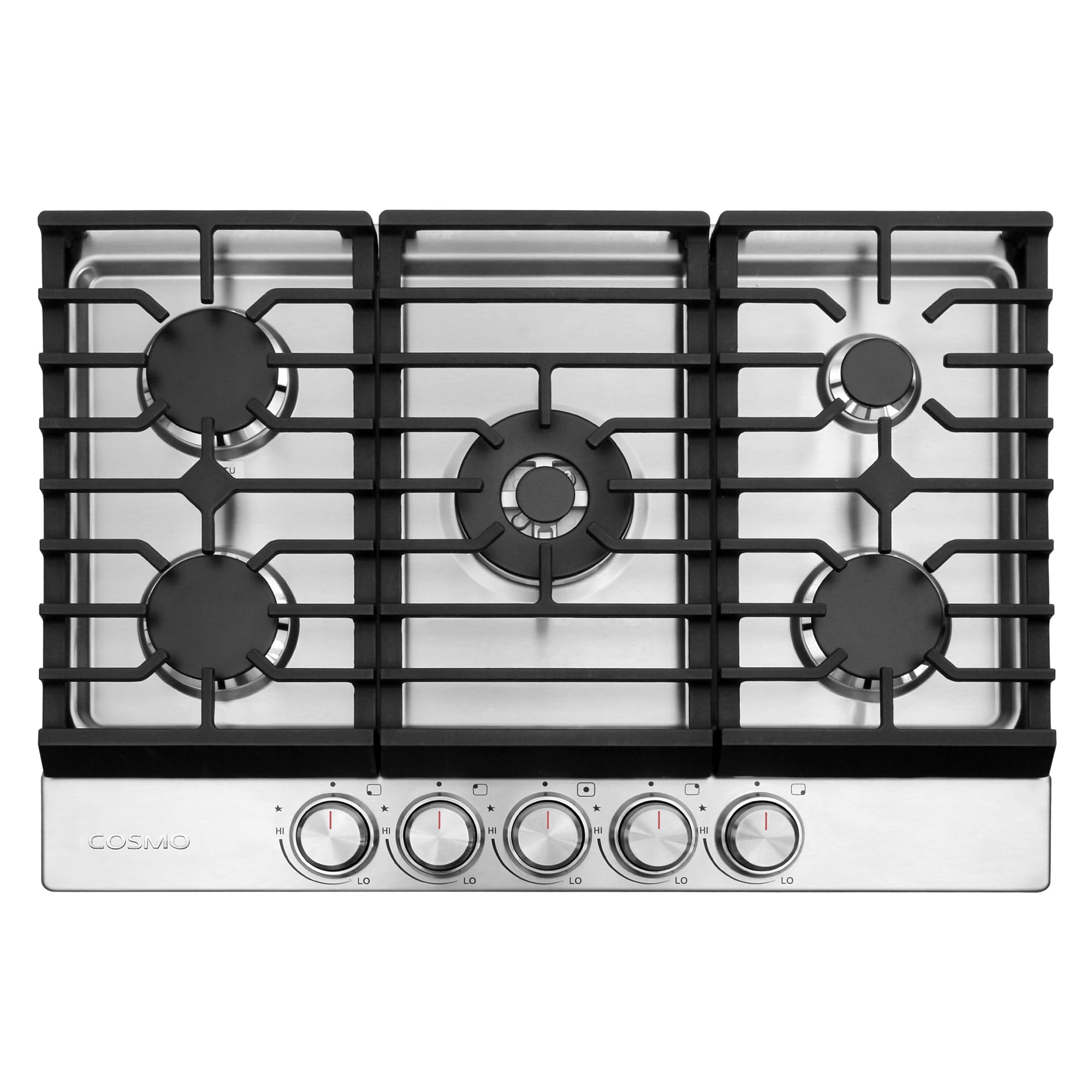 Cosmo 30-in 5 burners Stainless steel Gas Cooktop #COS-CTGH305SS