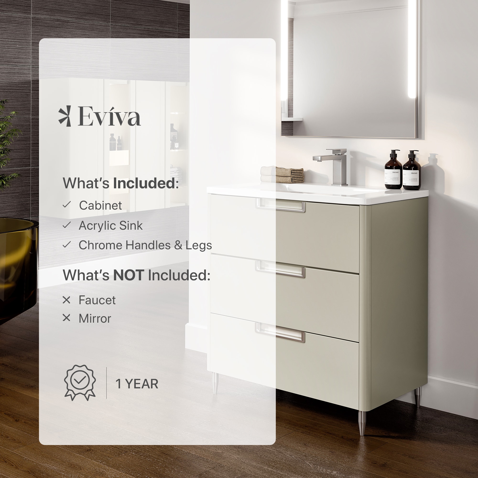 Eviva EVVN74-40GR Bath-Vanity-Combo - View #7
