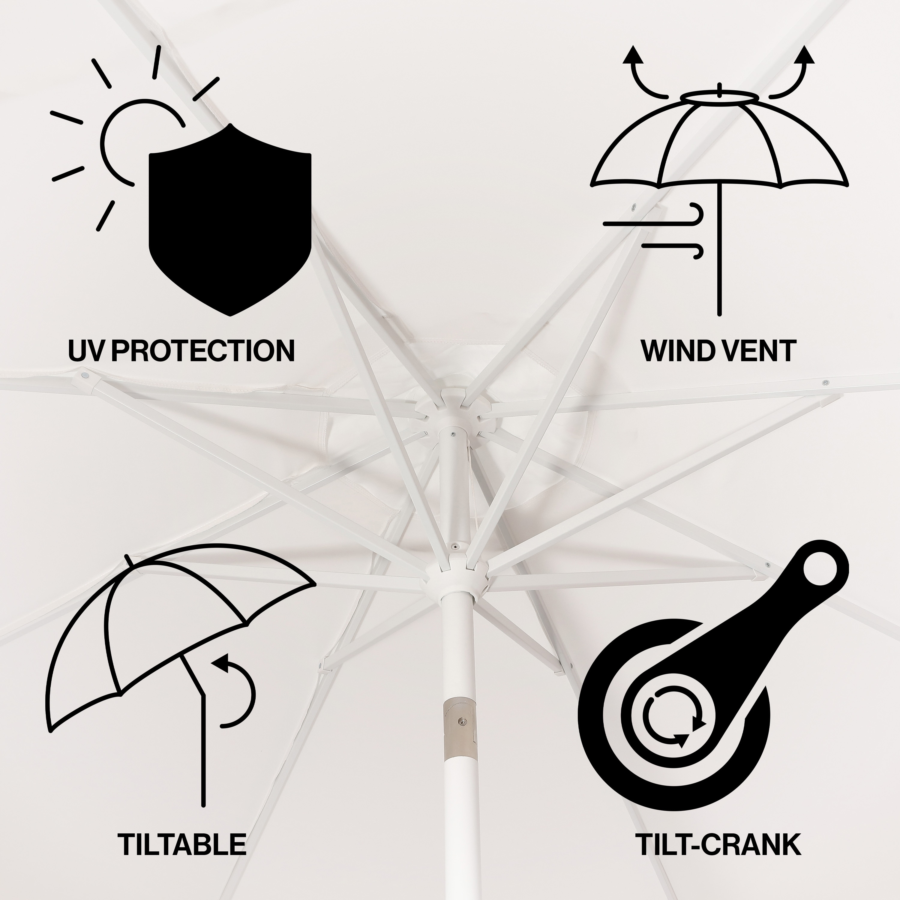 JONATHAN  Y UMB1000C Umbrellas-2 - View #3