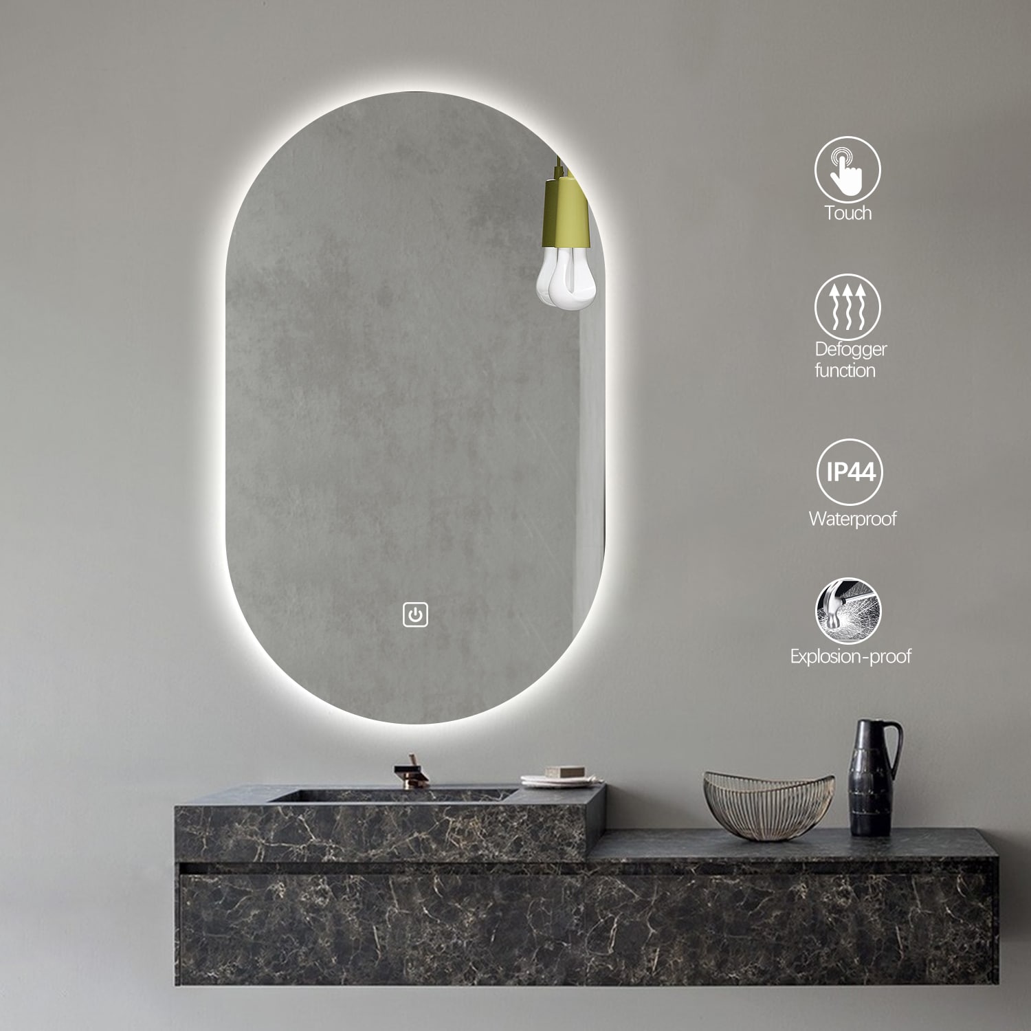 Decor Wonderland BCTL406 Framed-Bath-Mirrors - View #4