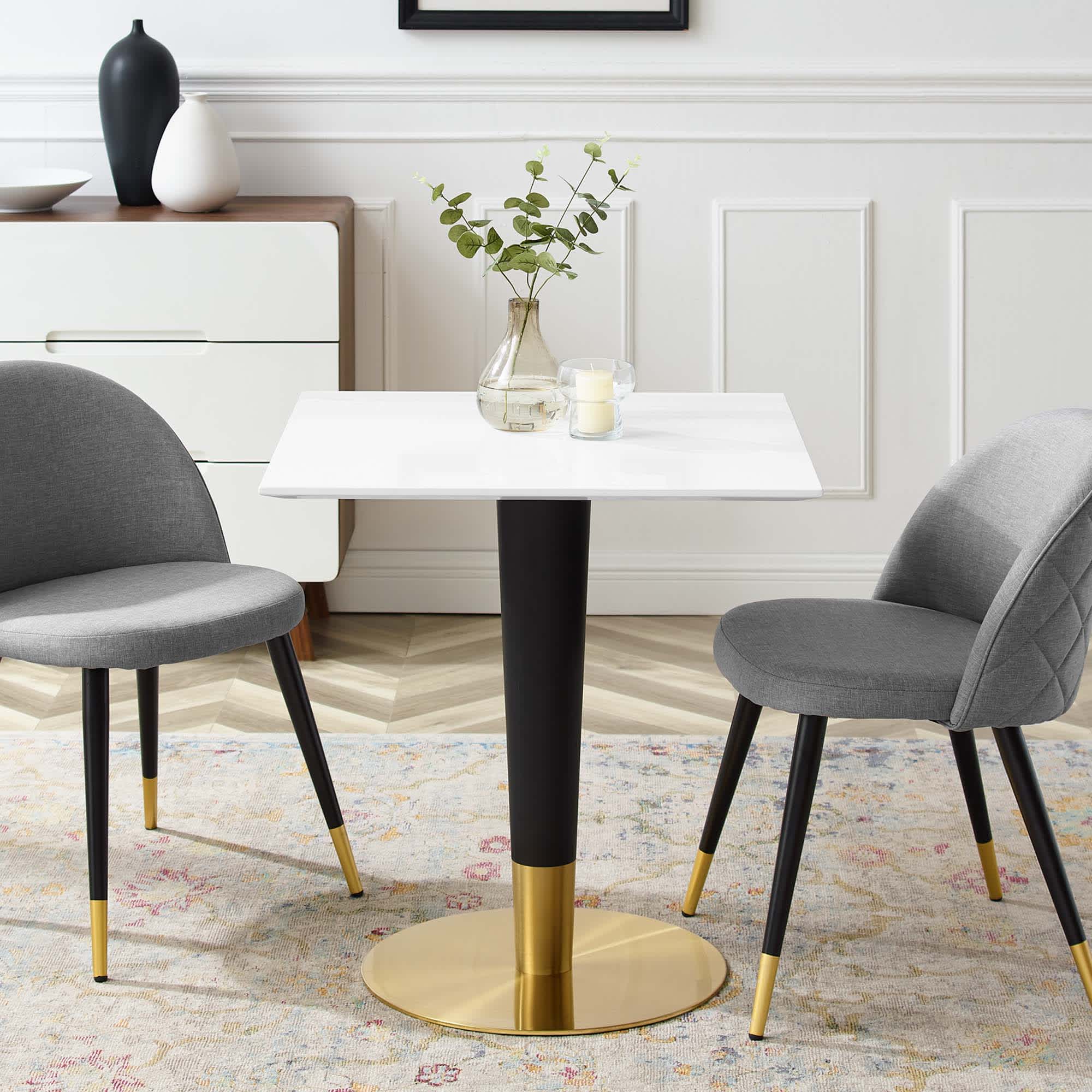 Modway EEI-5119-GLD-WHI Dining-Tables - View #2
