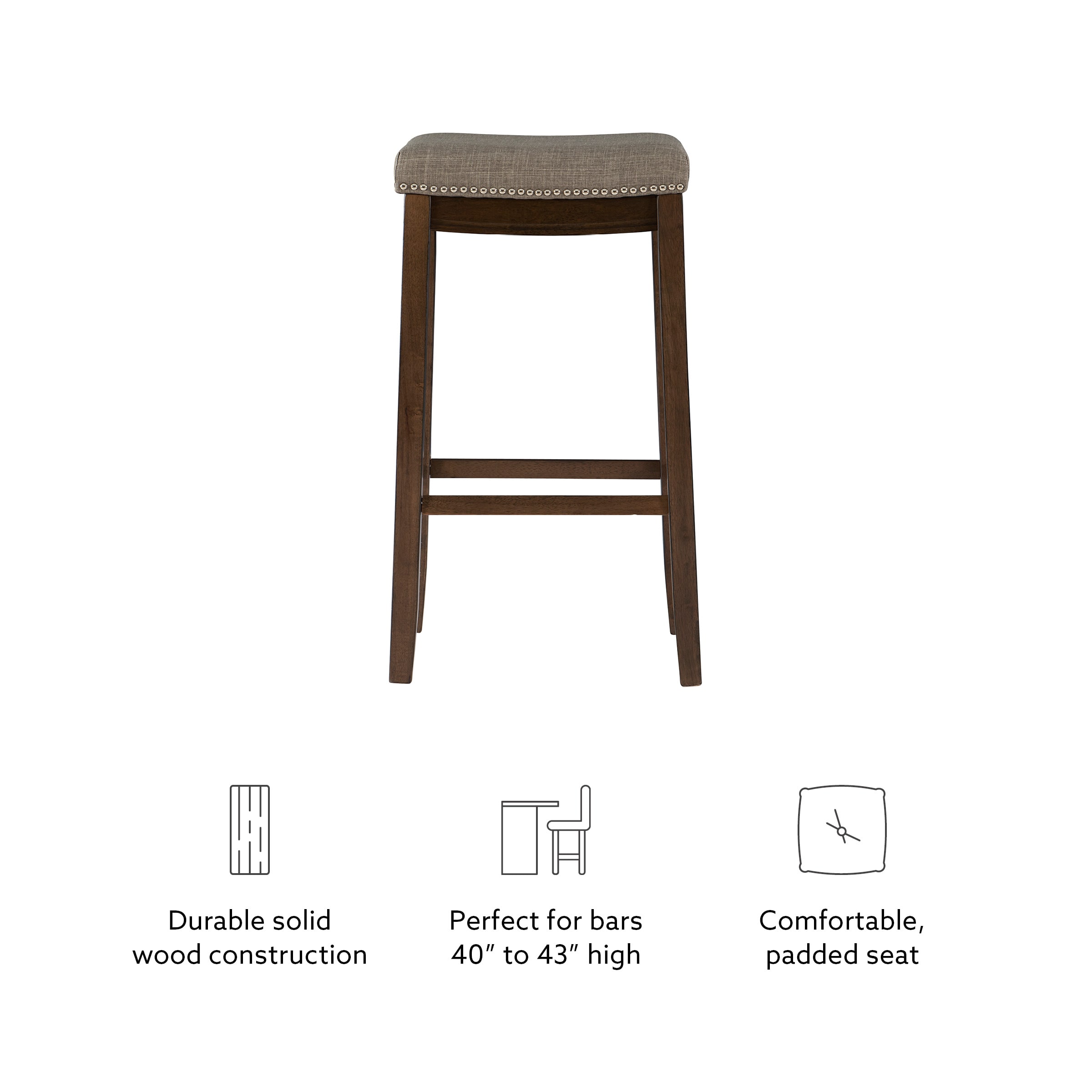 Linon BS227GRY01U stools - View #11