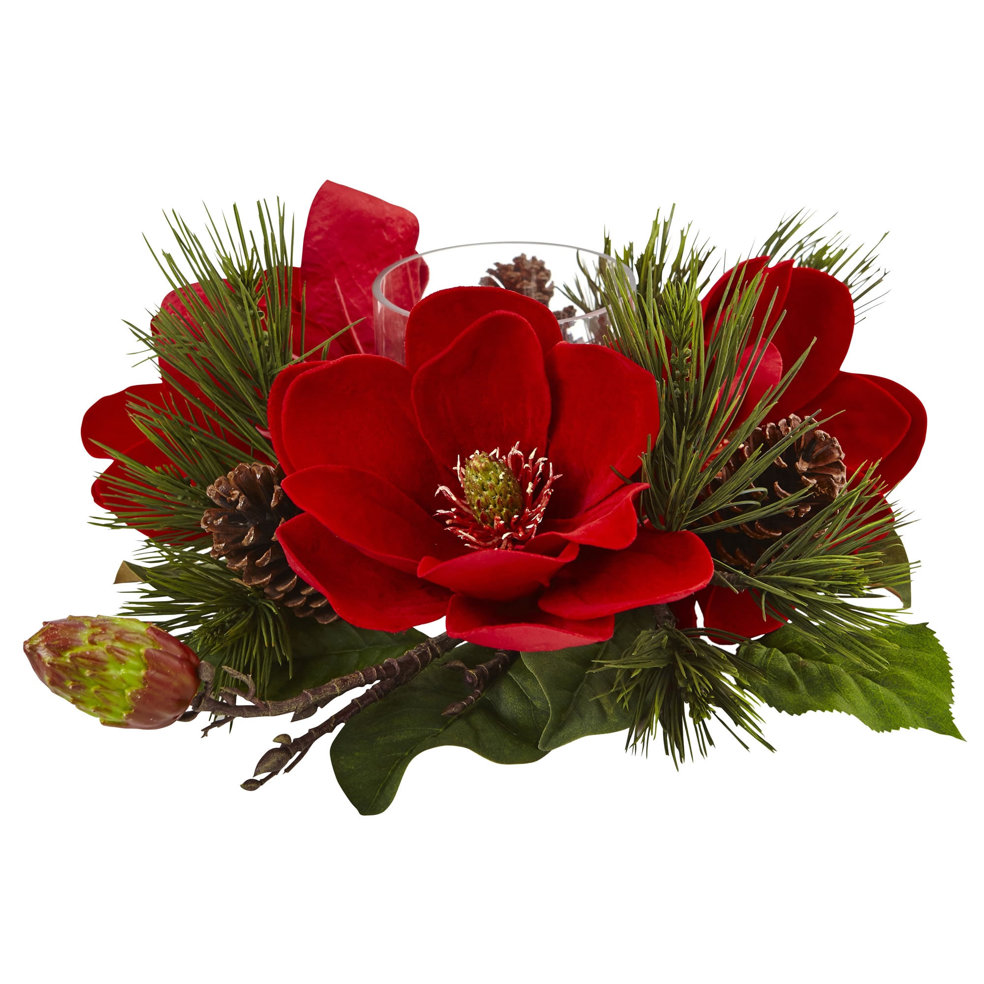 Nearly Natural 4894 7-in Decoration Floral Christmas Decor