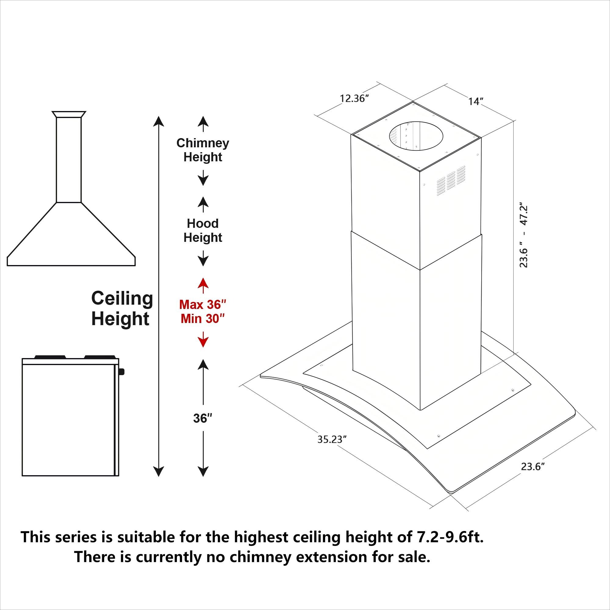 VIKIO IKIS01-36 Island-Range-Hoods - View #11