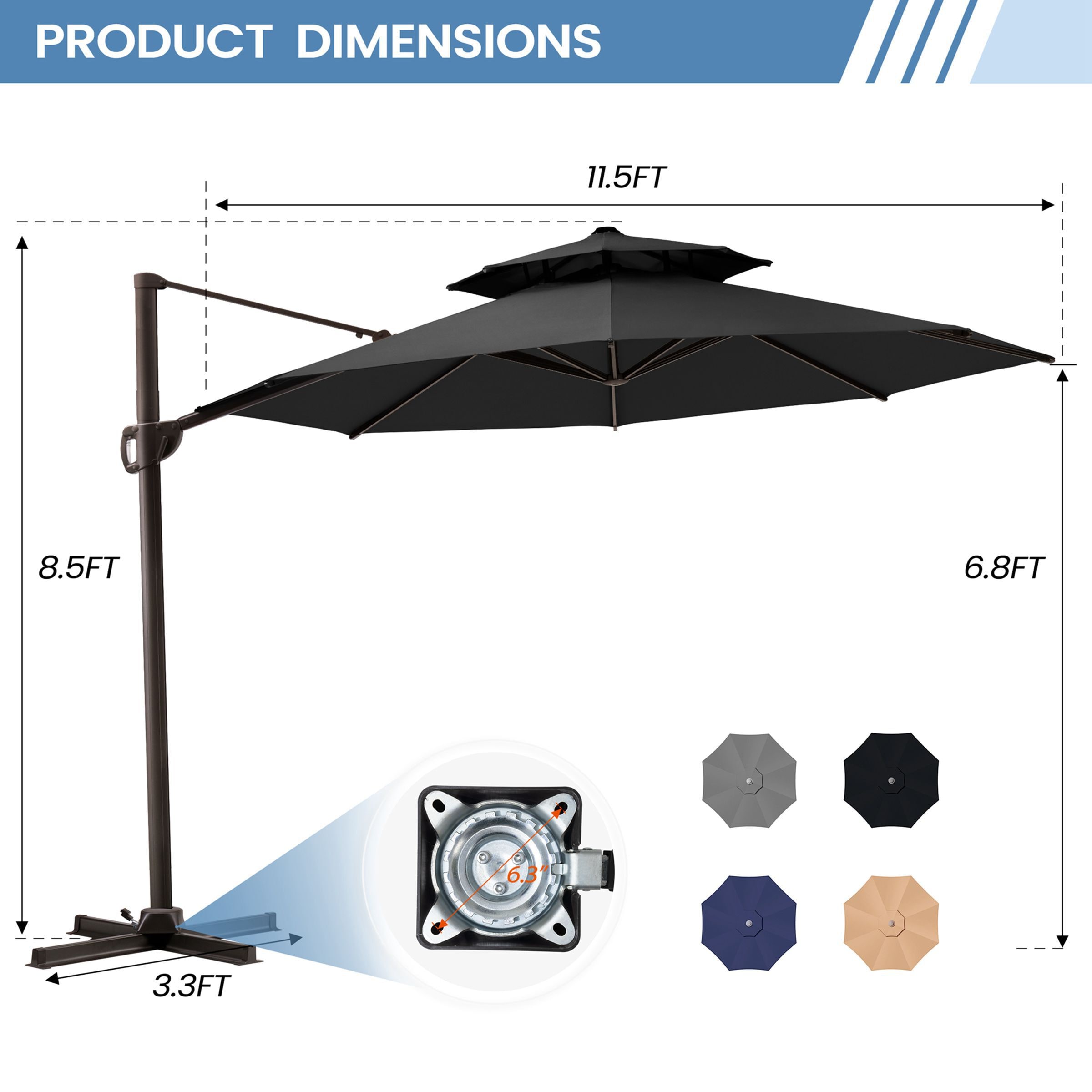 Crestlive Products CL-PU053BLK Umbrellas-2 - View #5
