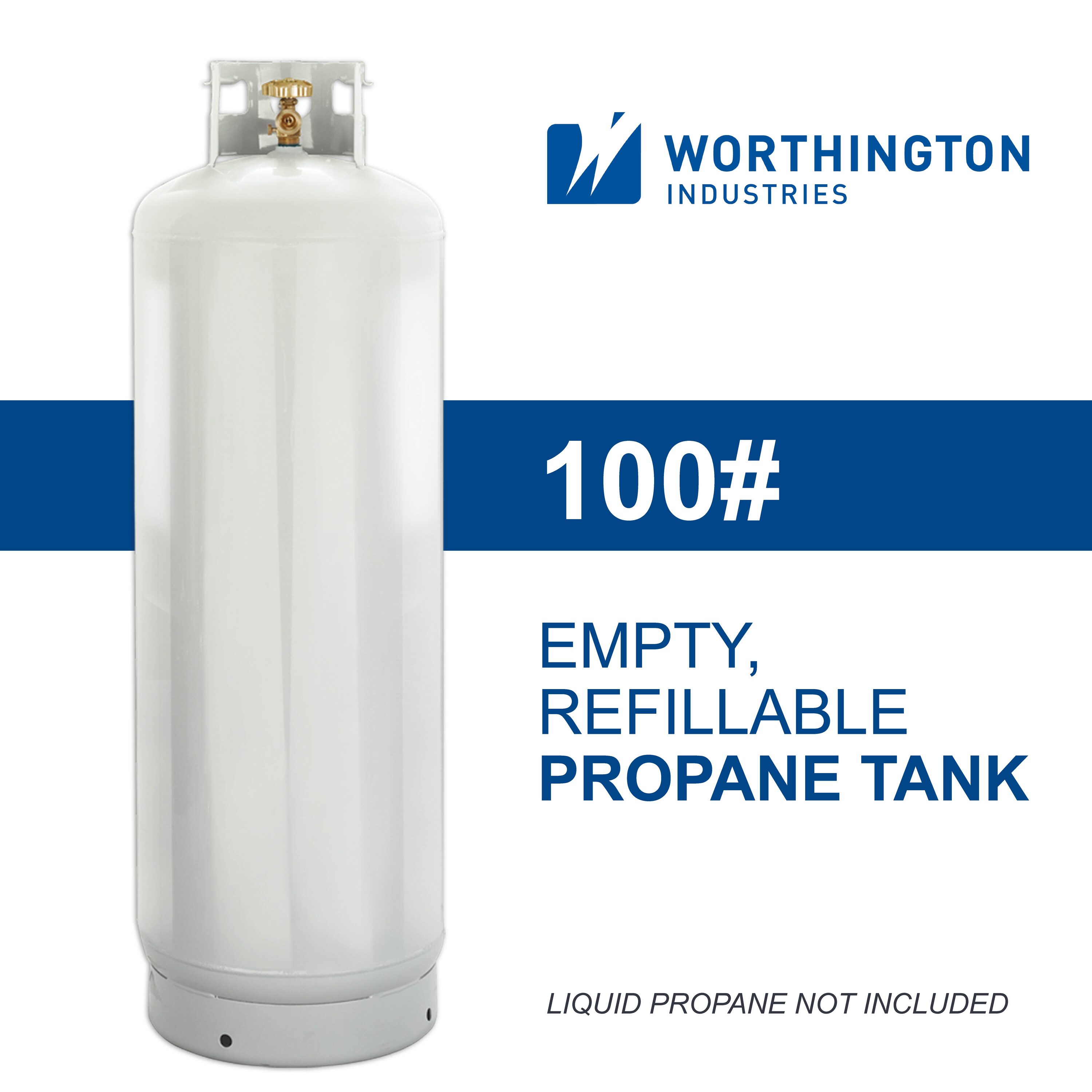 Worthington Part # 299889 - Worthington 10 Lb. Empty Aluminum Propane Tank  - Propane Cylinders - Home Depot Pro