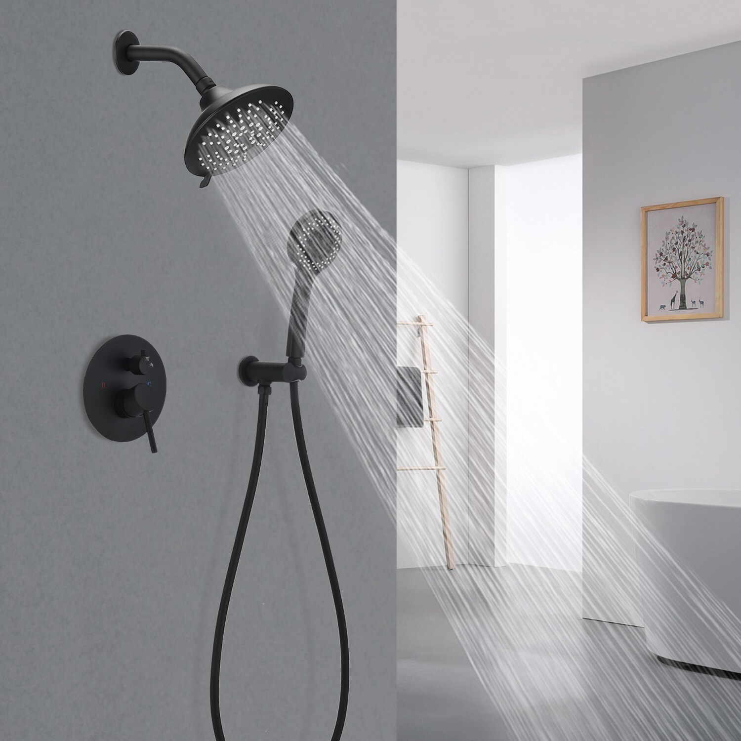 LUCKY ONE LO-SA865MB3P Showerhead-Bar-Panels - View #2