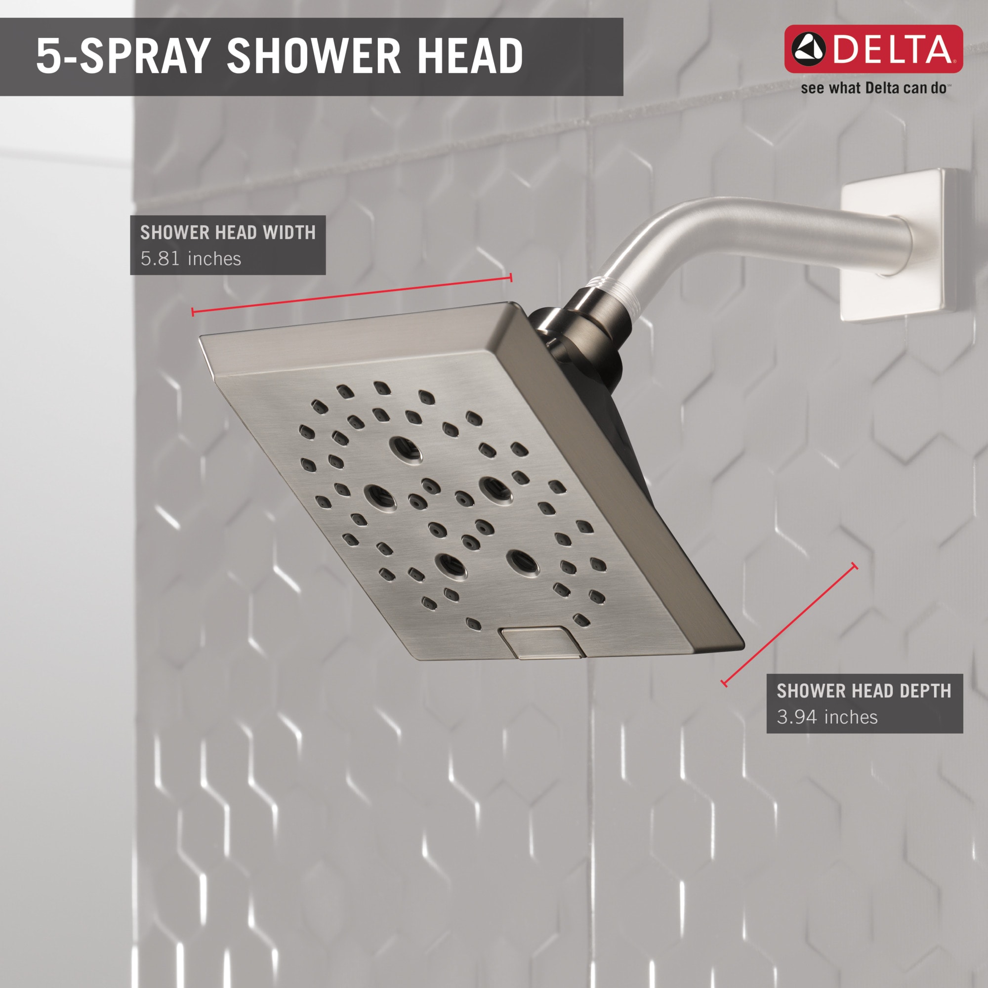 Delta 52664-SS-PR Fixed-Showerhead - View #3