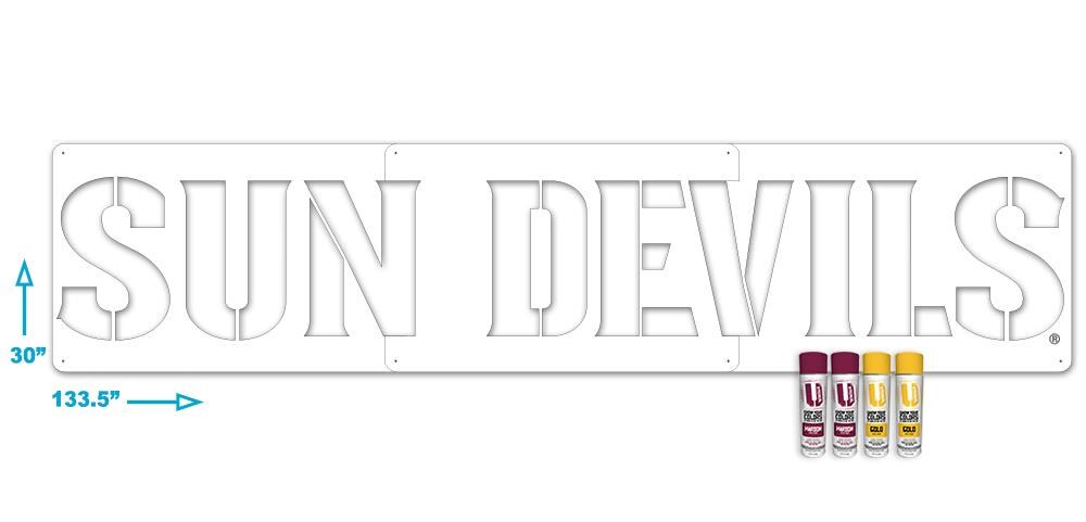 U-Stencil ASUOOS-002 SUN DEVILS Stencil Kit