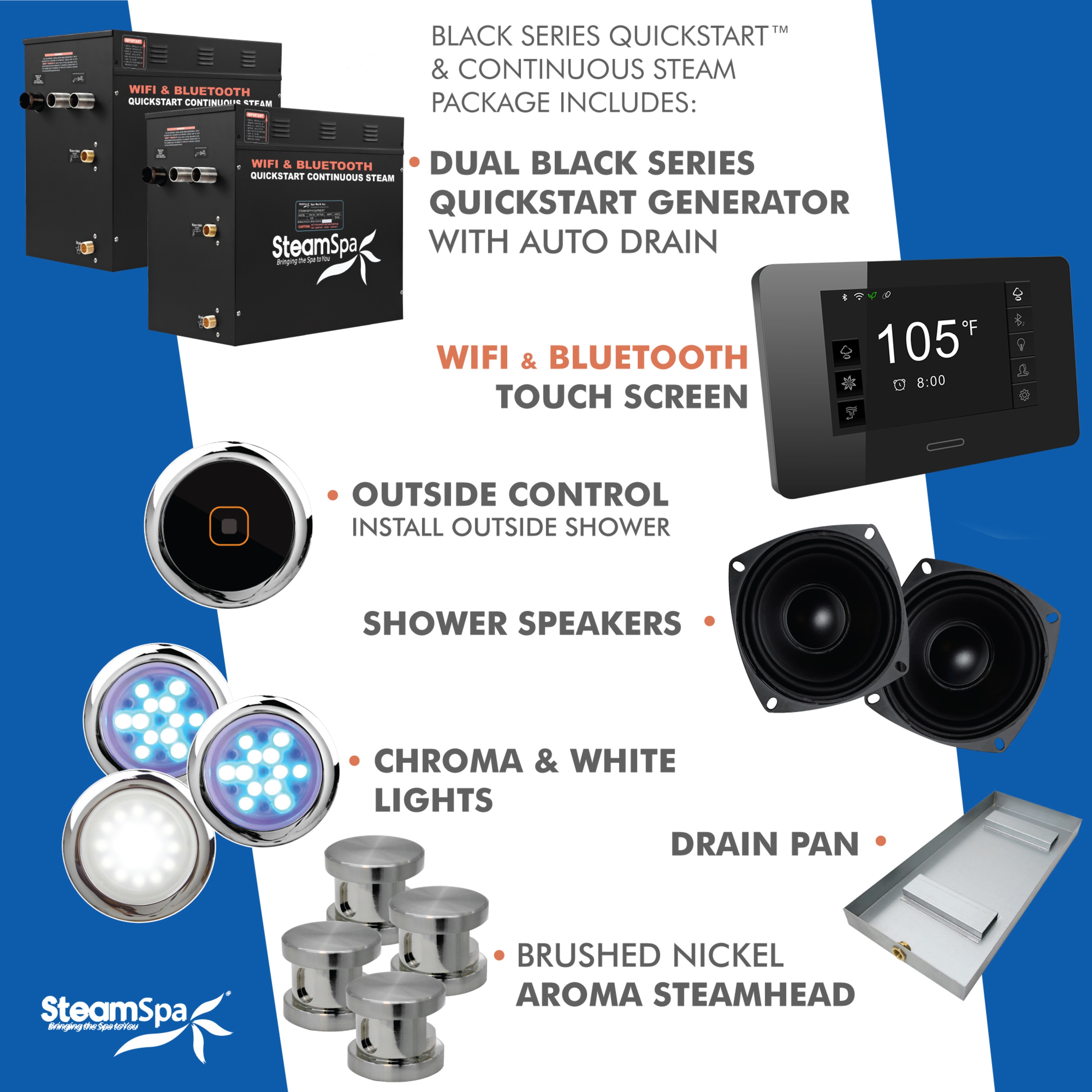 SteamSpa BKT2100BN-ADP Steam-Showers - View #11