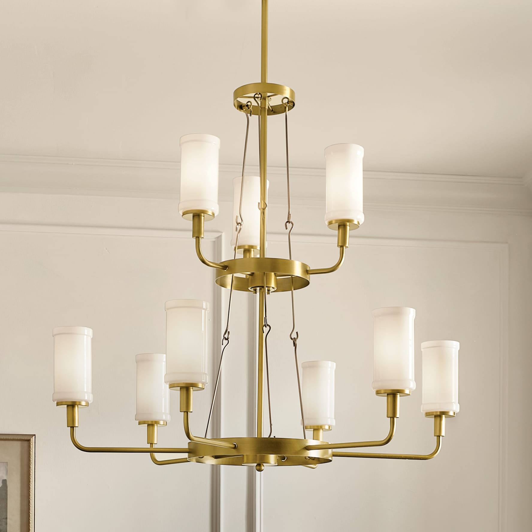 Kichler Vetivene 9-Light Gold French Country/Cottage Chandelier ...