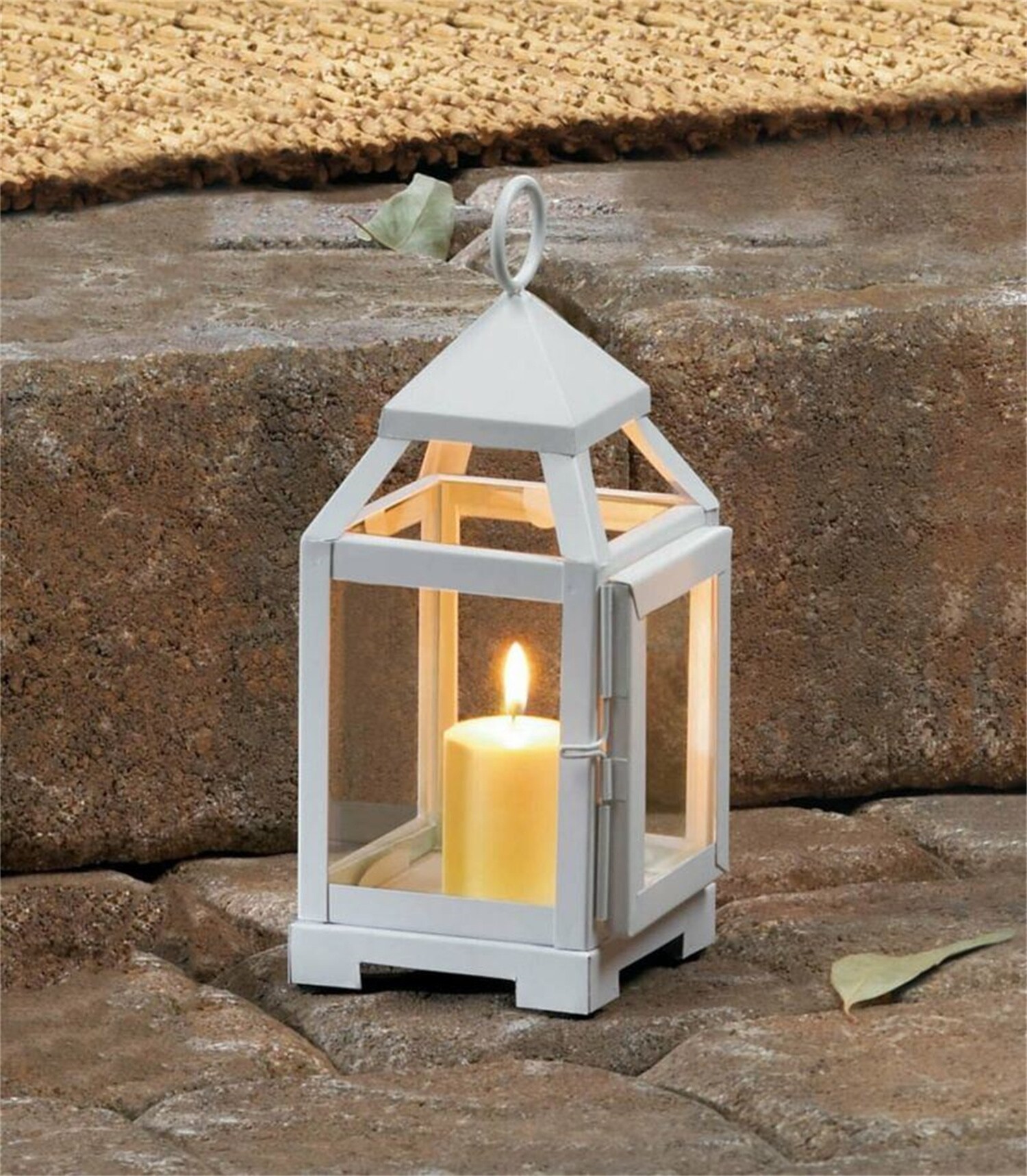 CosmoLiving by Cosmopolitan 3 Candle Glass Lantern Candle Holder